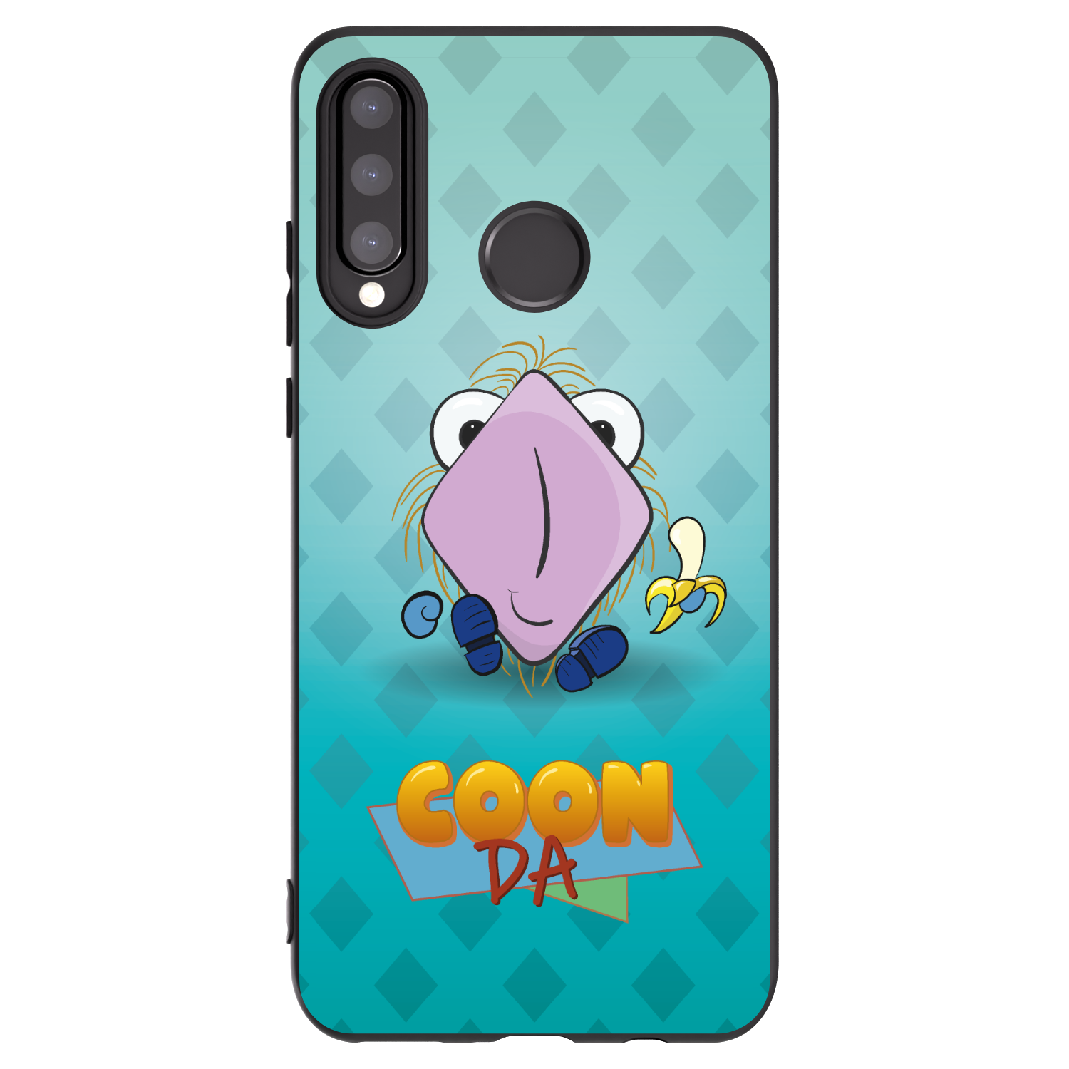 Picasee silikonový černý obal pro Huawei P30 Lite - COONDA chlupatka světlá