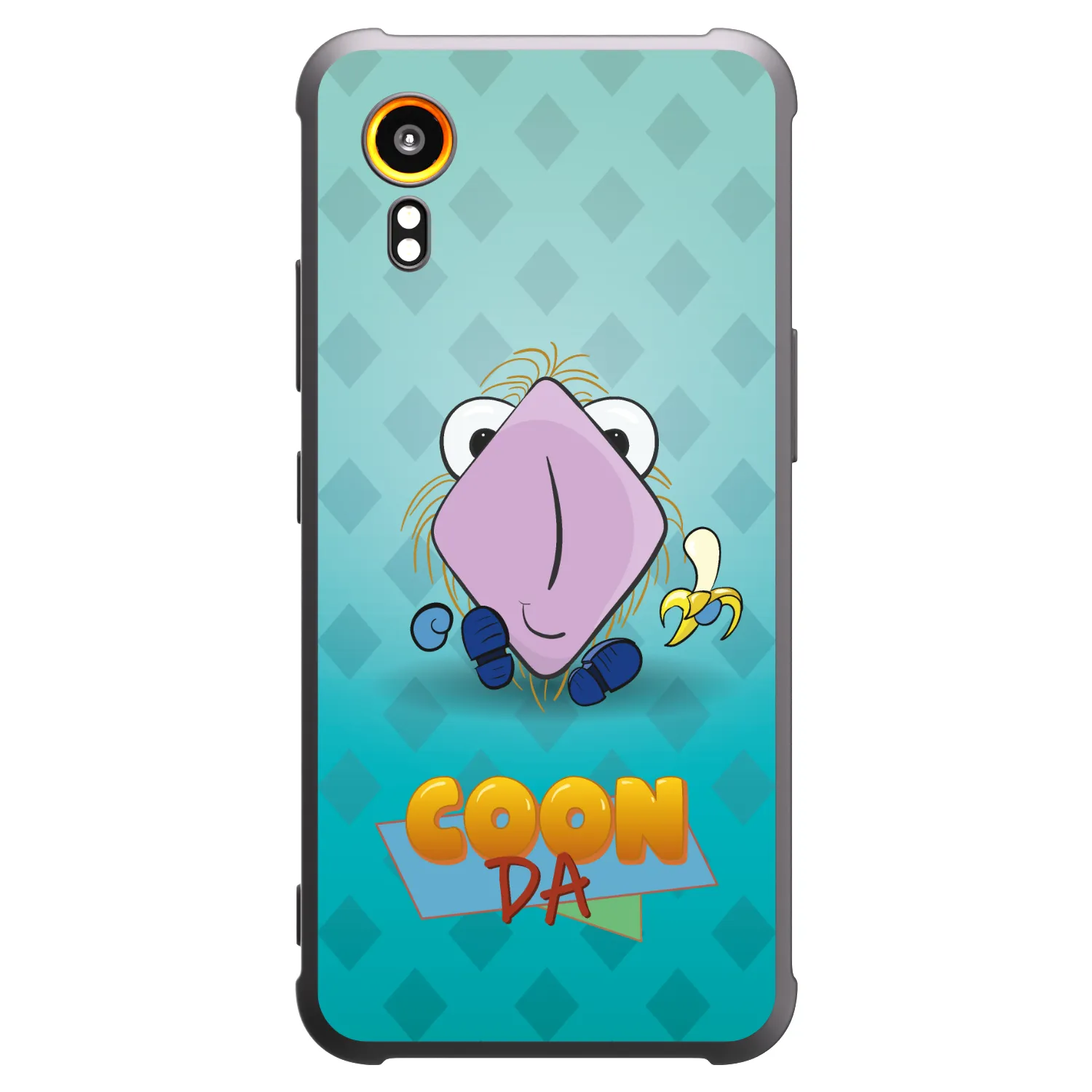 Picasee silikonový černý obal pro Samsung Galaxy Xcover 7 - COONDA chlupatka světlá