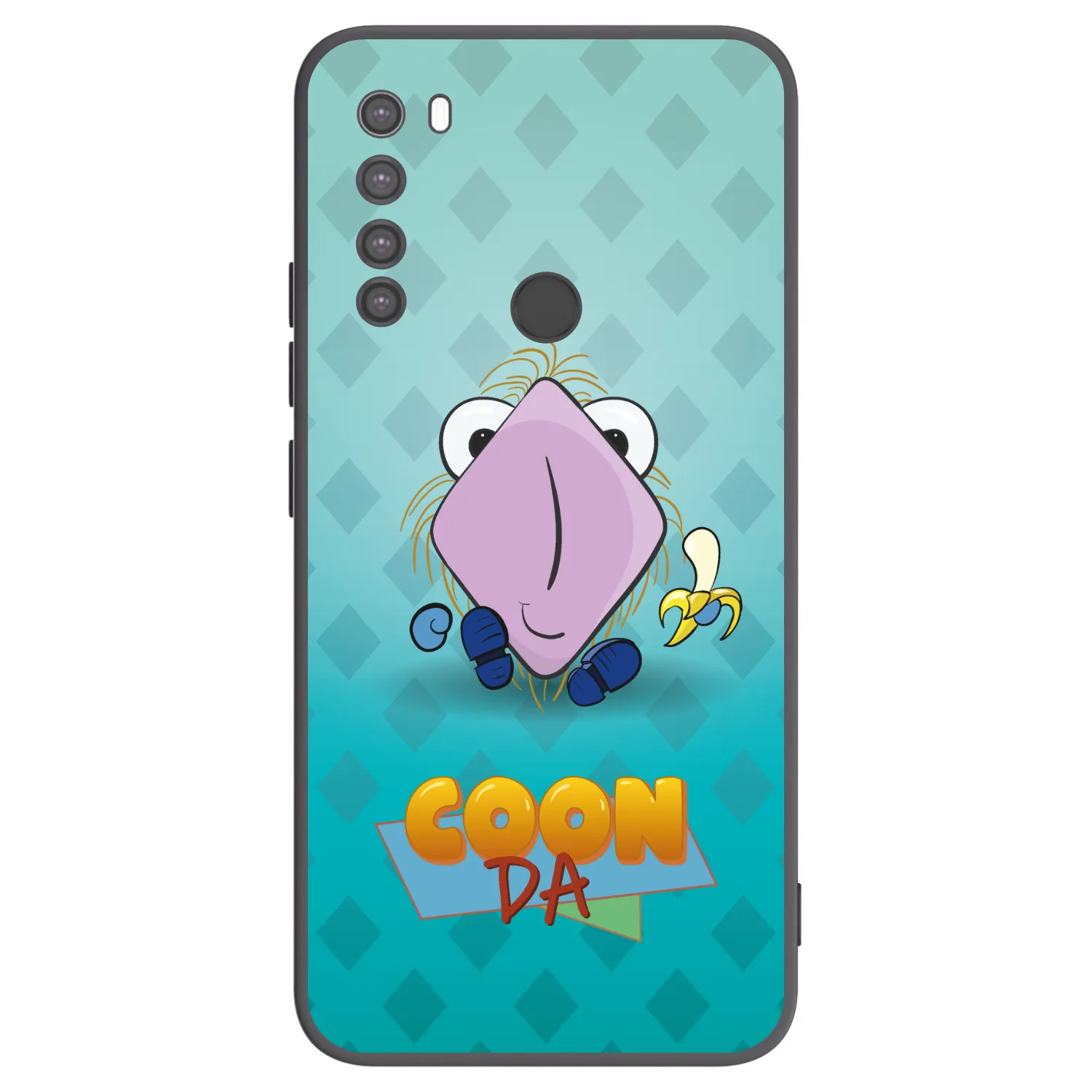 Picasee silikonový černý obal pro Xiaomi Redmi Note 8 - COONDA chlupatka světlá