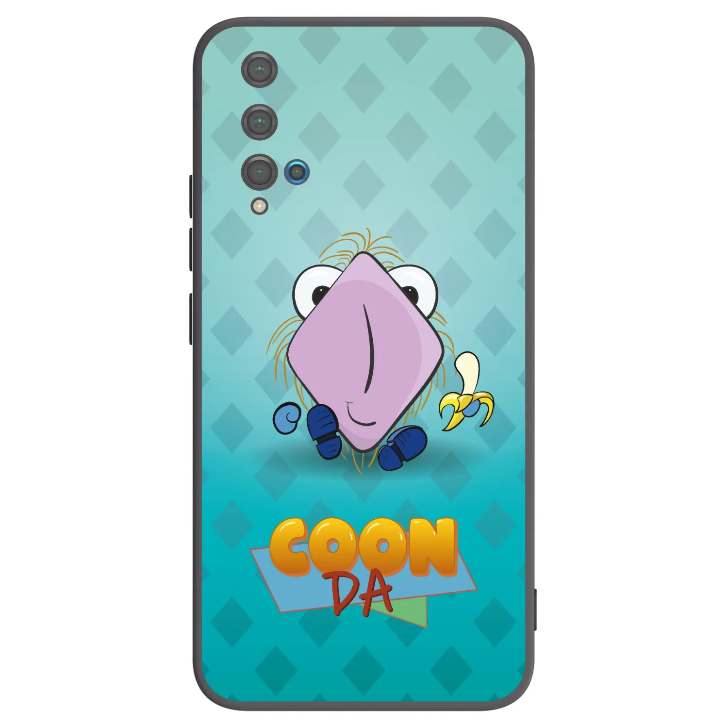 Picasee silikonový černý obal pro Huawei Nova 5T - COONDA chlupatka světlá