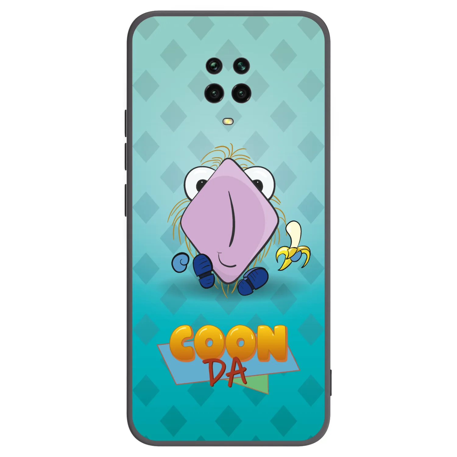 Picasee silikonový černý obal pro Xiaomi Redmi Note 9 Pro - COONDA chlupatka světlá