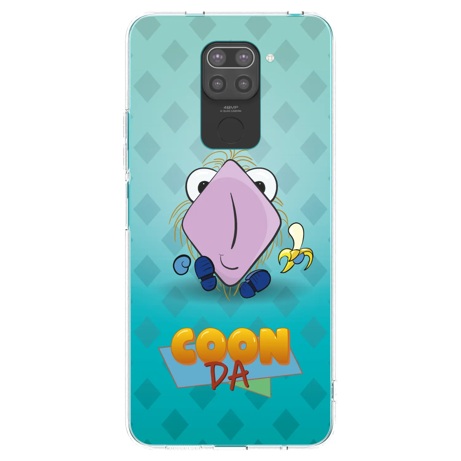 Picasee silikonový černý obal pro Xiaomi Redmi Note 9 - COONDA chlupatka světlá