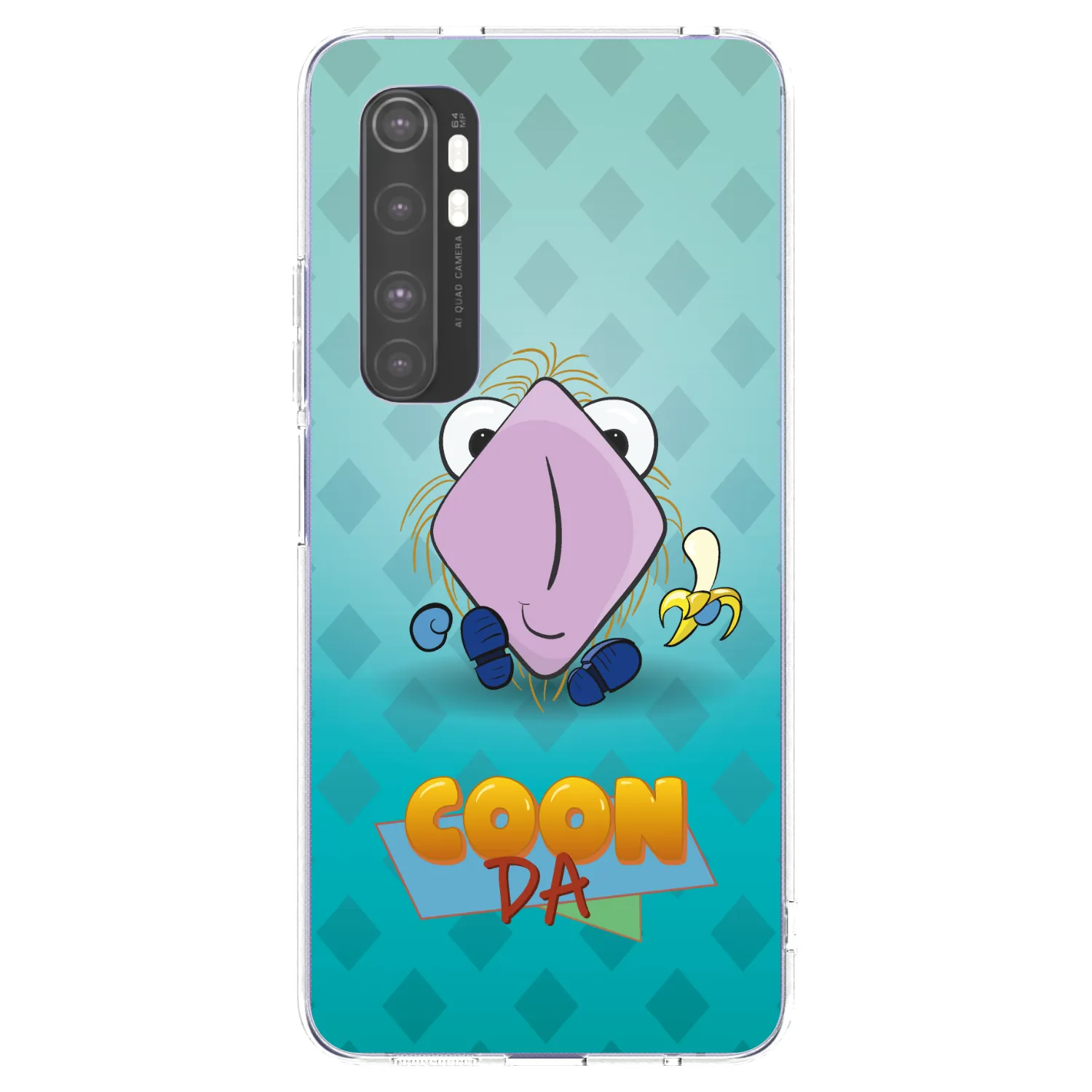 Picasee silikonový průhledný obal pro Xiaomi Mi Note 10 Lite - COONDA chlupatka světlá