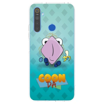 Picasee silikonový průhledný obal pro Realme 5 - COONDA chlupatka světlá