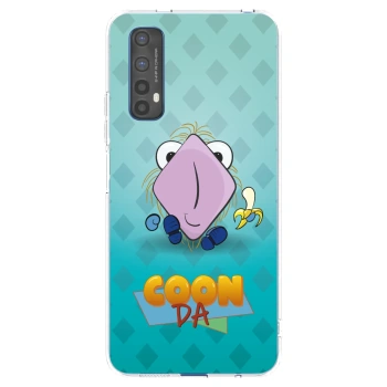 Picasee silikonový průhledný obal pro Realme 7 - COONDA chlupatka světlá