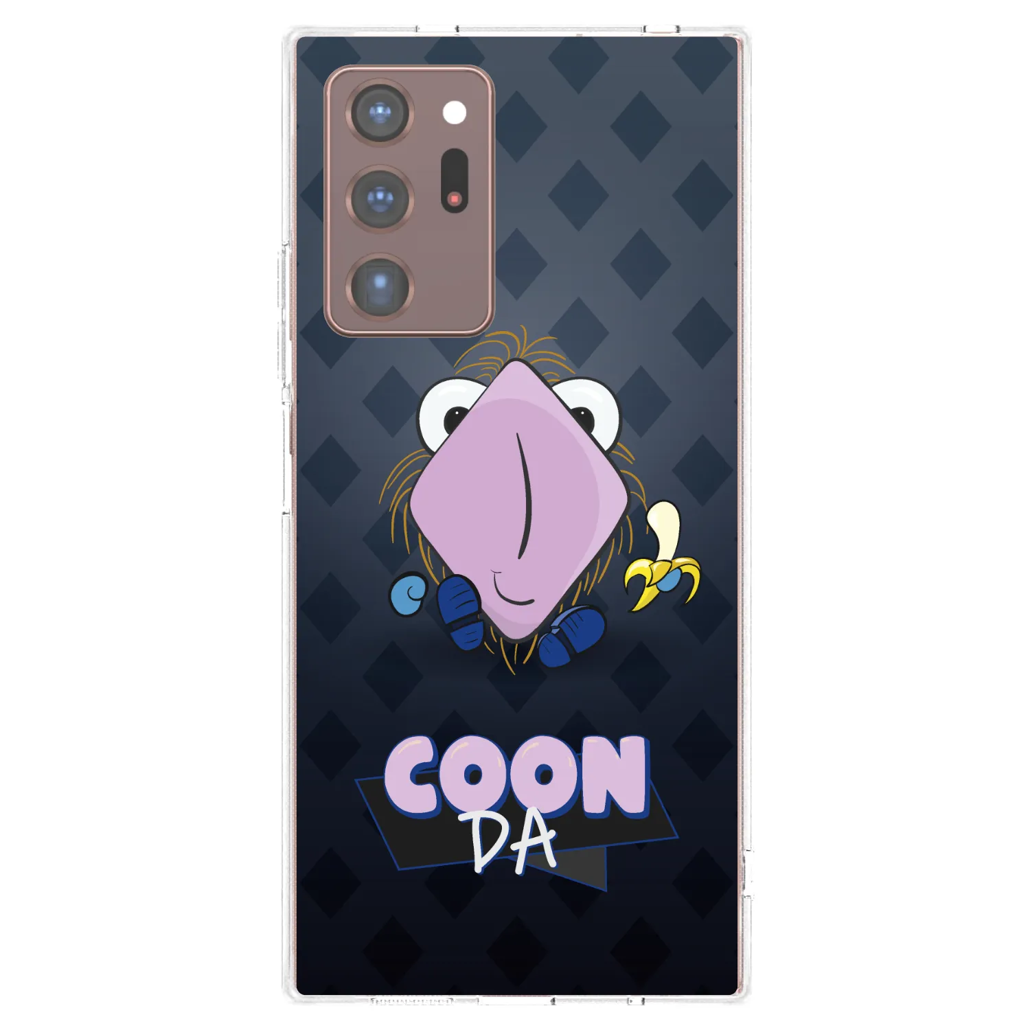 Picasee silikonový průhledný obal pro Samsung Galaxy Note 20 Ultra - COONDA chlupatka - tmavá