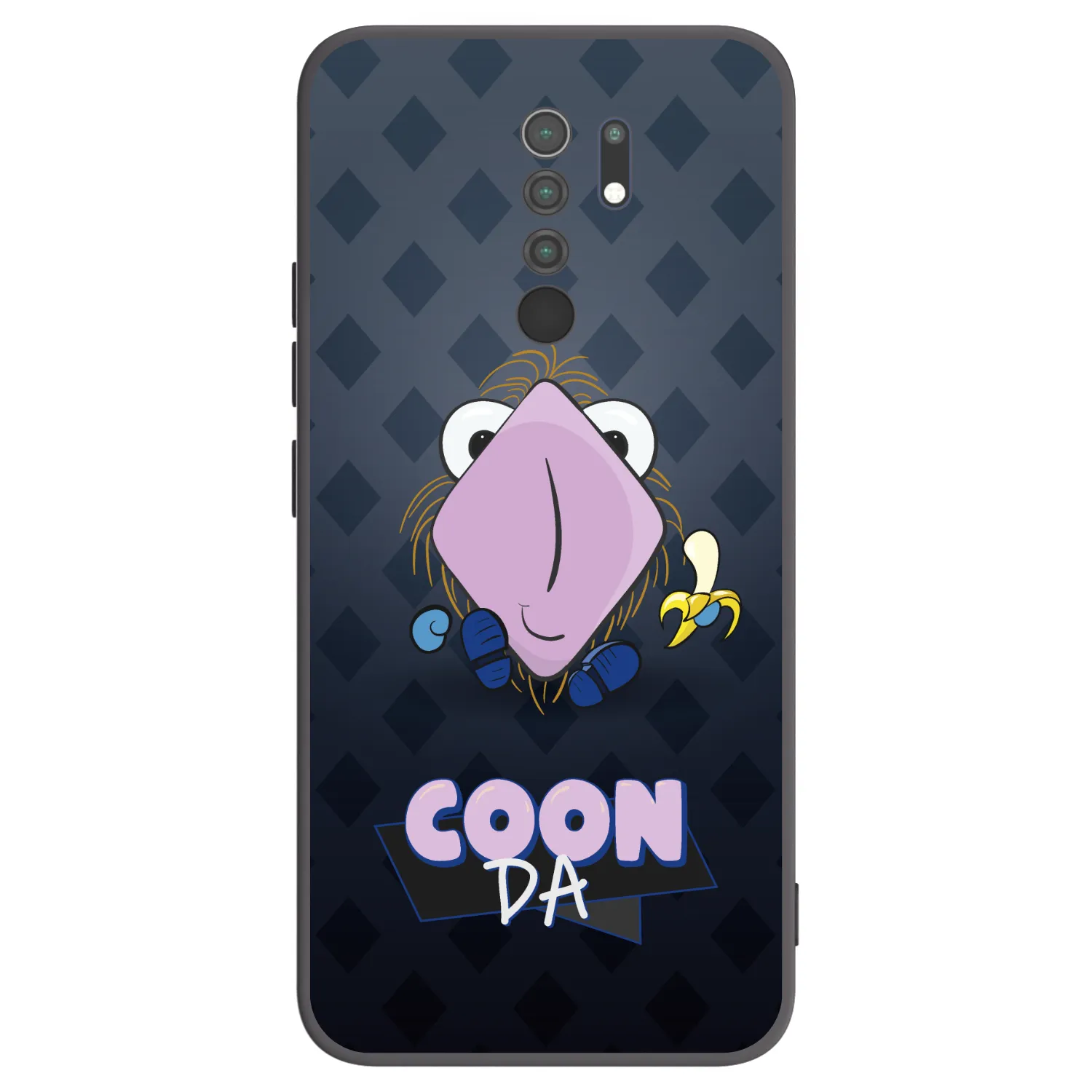Picasee silikonový černý obal pro Xiaomi Redmi 9 - COONDA chlupatka - tmavá