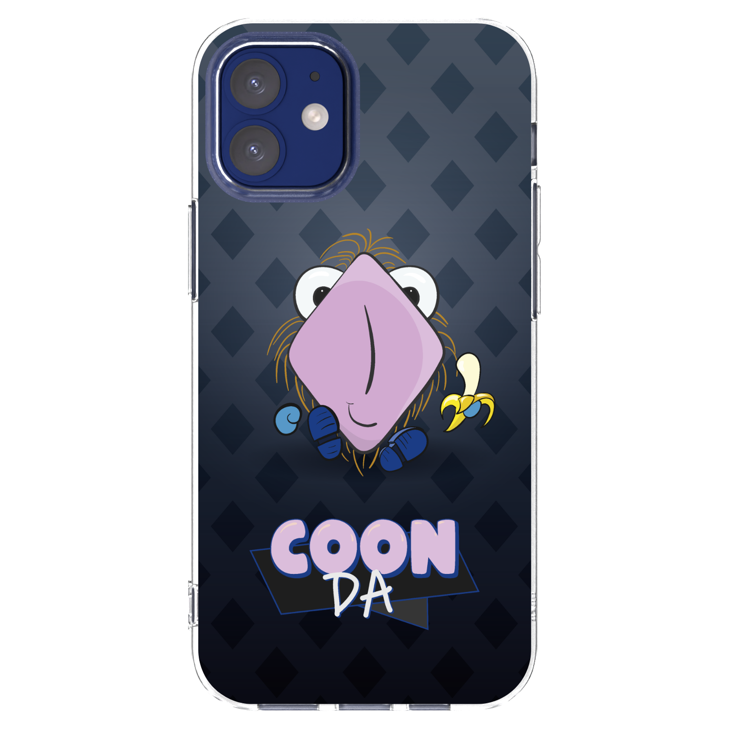 Picasee silikonový průhledný obal pro Apple iPhone 12 mini - COONDA chlupatka - tmavá
