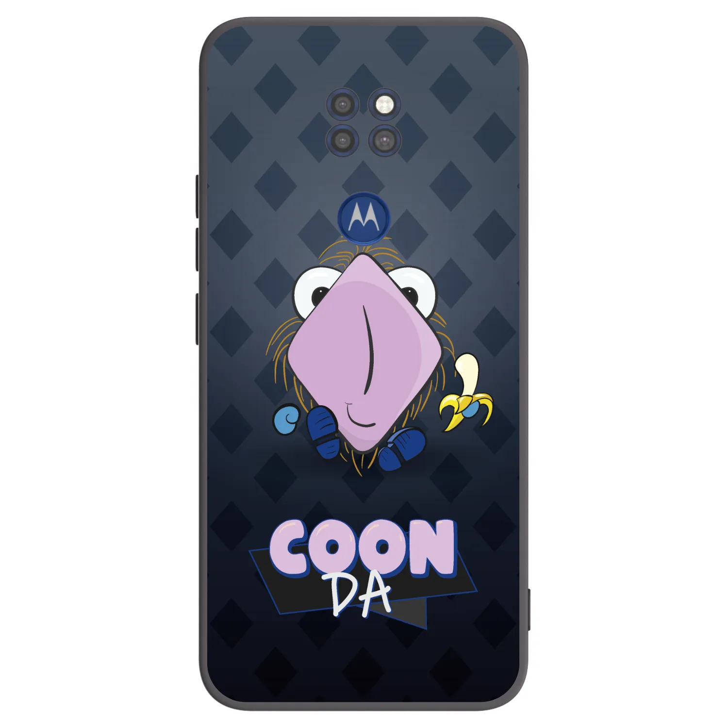 Picasee silikonový černý obal pro Motorola Moto G9 Play - COONDA chlupatka - tmavá