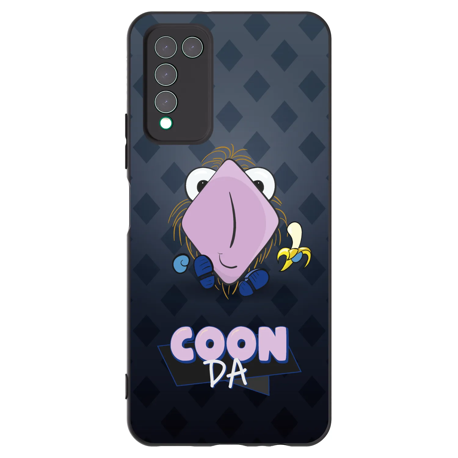 Picasee silikonový černý obal pro Honor 10X Lite - COONDA chlupatka - tmavá