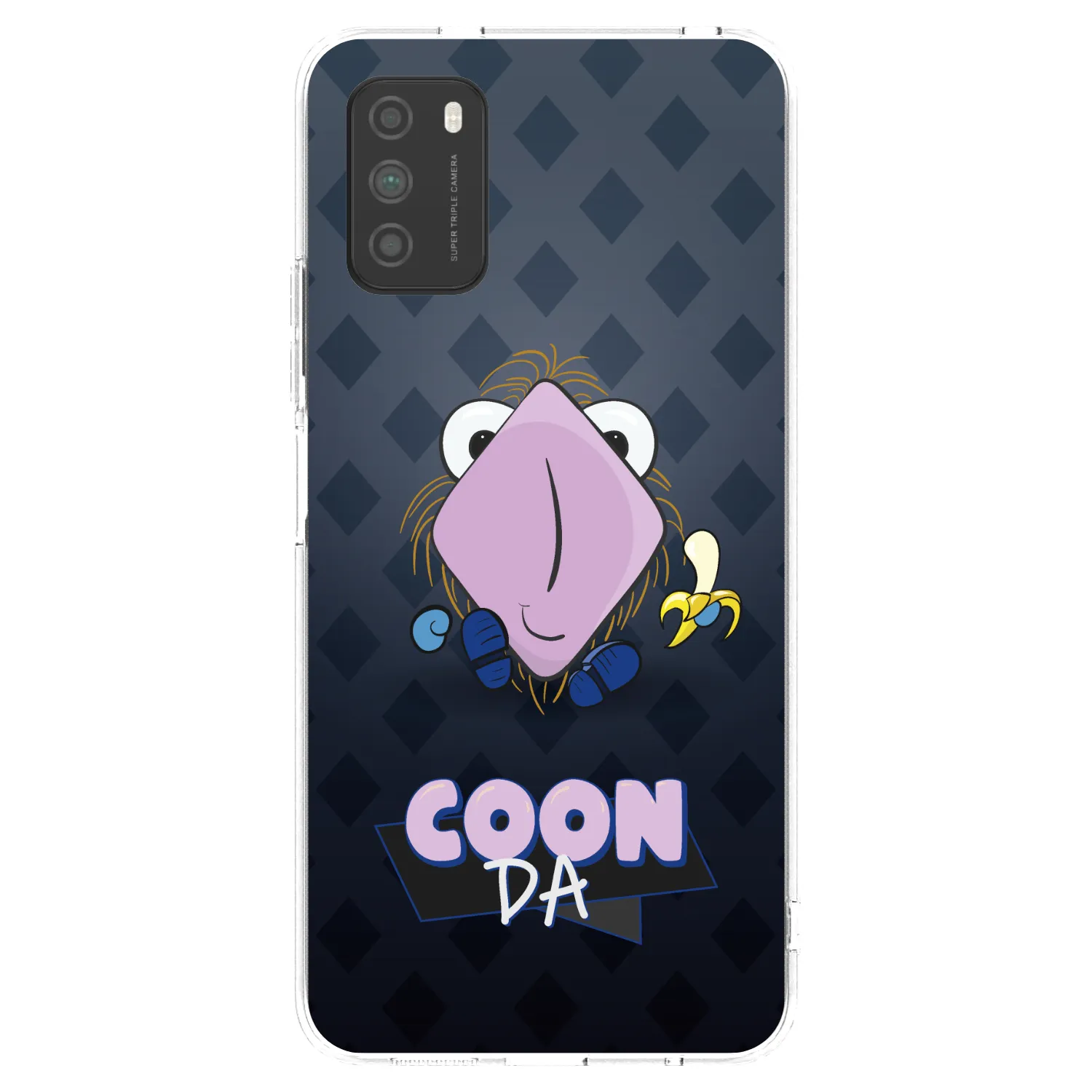 Picasee silikonový průhledný obal pro Xiaomi Poco M3 - COONDA chlupatka - tmavá