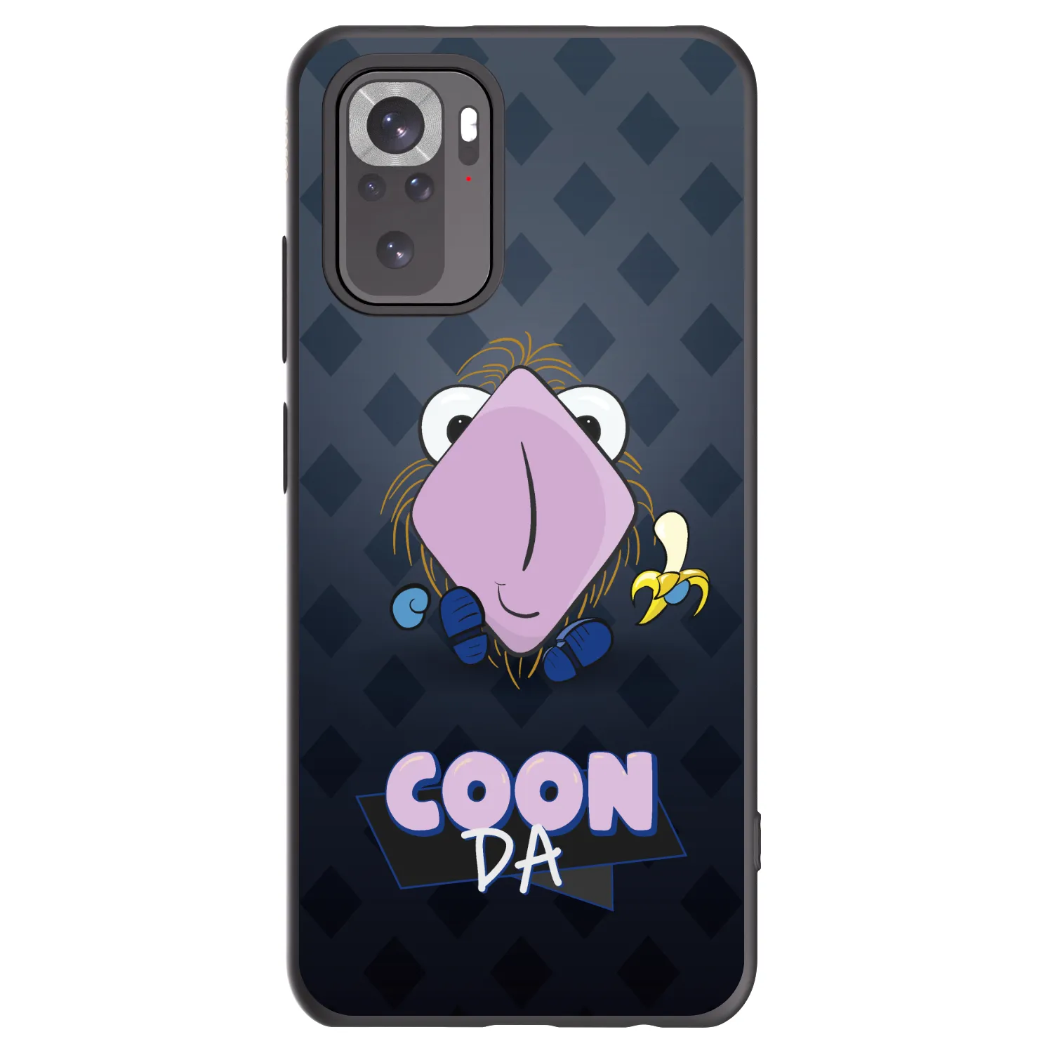 Picasee silikonový černý obal pro Xiaomi Redmi Note 10 - COONDA chlupatka - tmavá