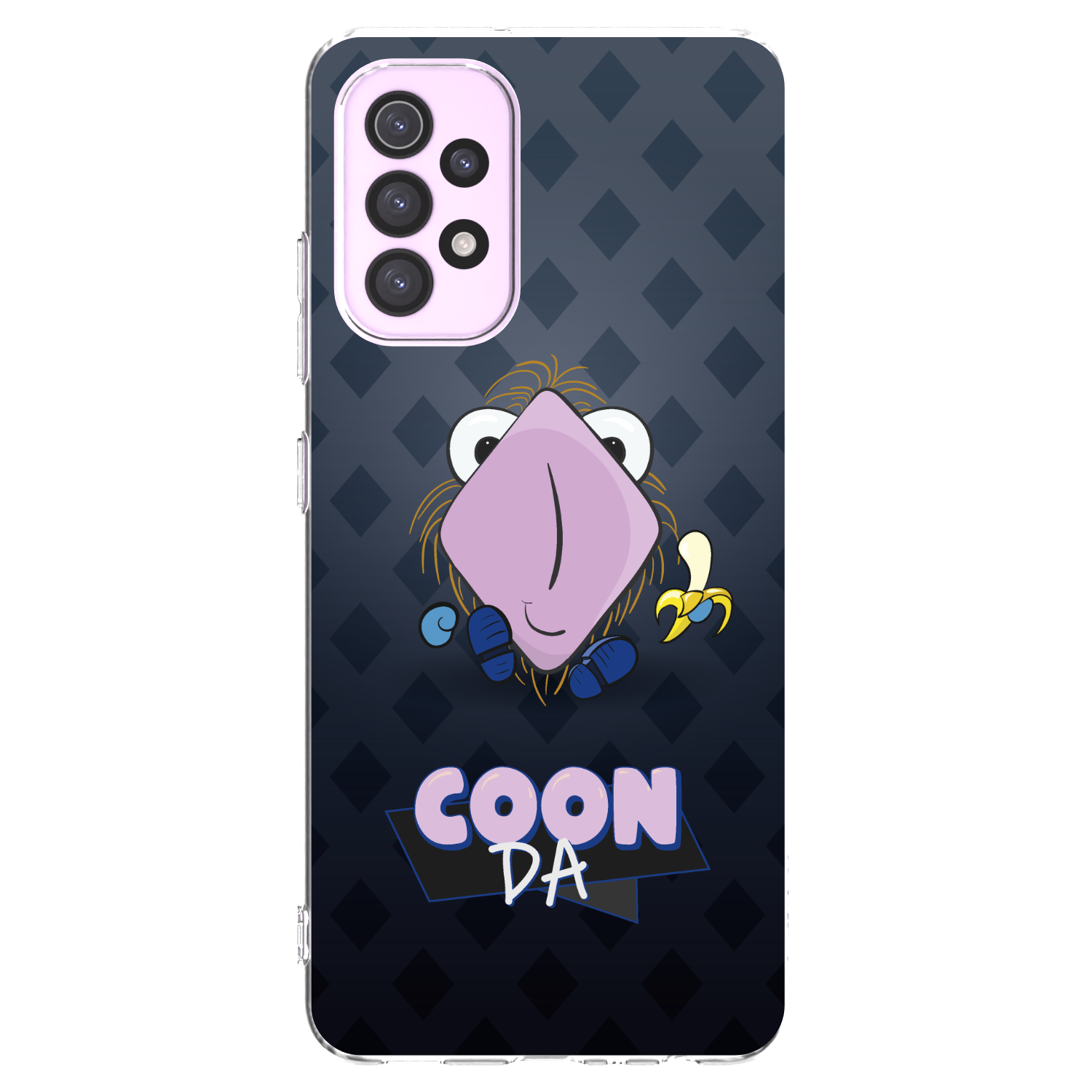 Picasee silikonový průhledný obal pro Samsung Galaxy A32 5G A326B - COONDA chlupatka - tmavá
