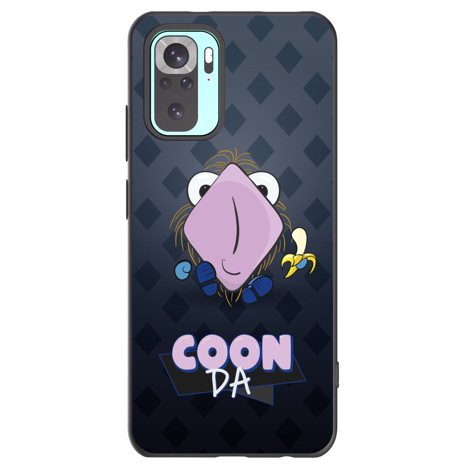Picasee silikonový černý obal pro Xiaomi Redmi Note 10 Pro - COONDA chlupatka - tmavá