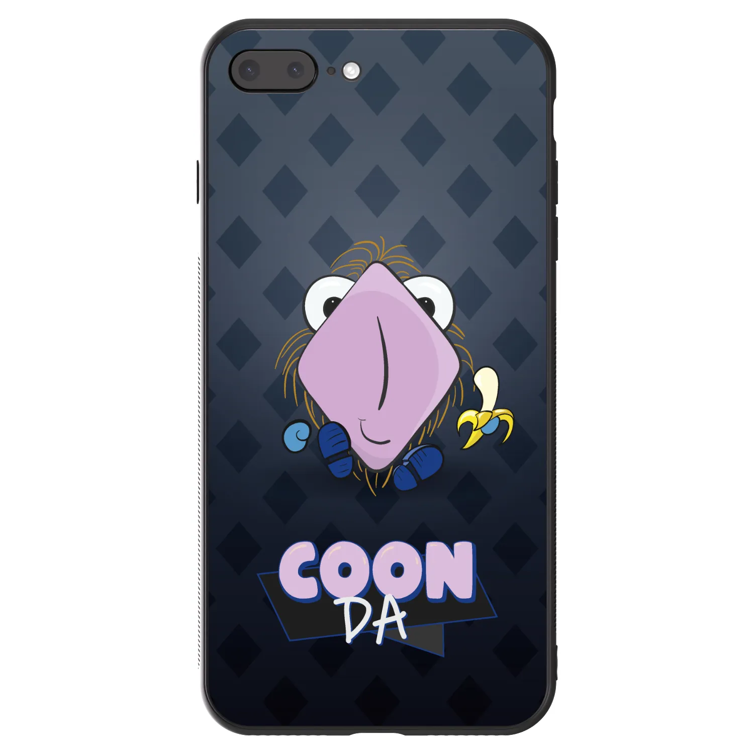 Picasee ULTIMATE CASE pro Apple iPhone 7 Plus - COONDA chlupatka - tmavá