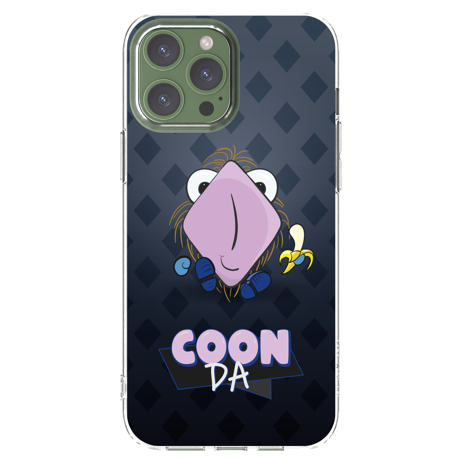 Picasee silikonový průhledný obal pro Apple iPhone 13 Pro Max - COONDA chlupatka - tmavá