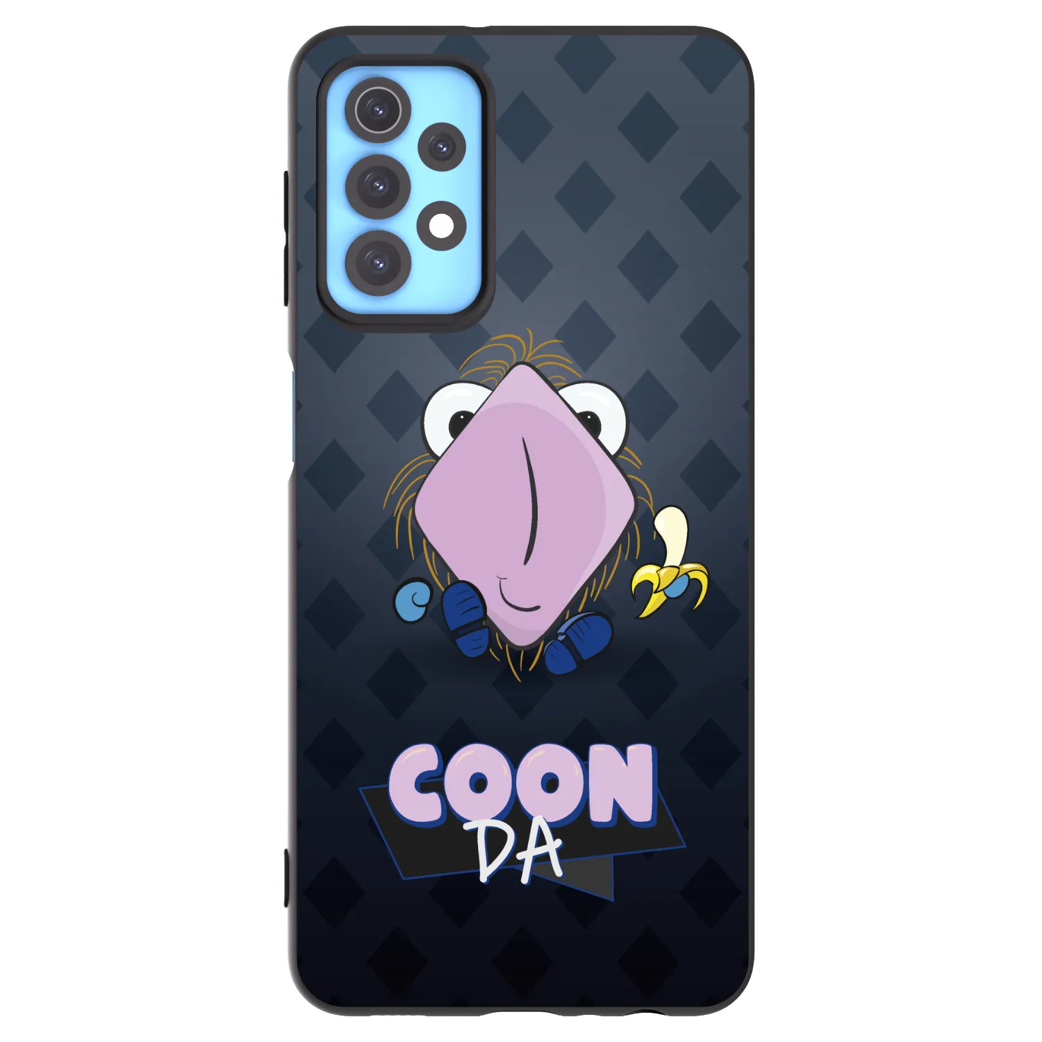 Picasee silikonový černý obal pro Samsung Galaxy A32 4G SM-A325F - COONDA chlupatka - tmavá
