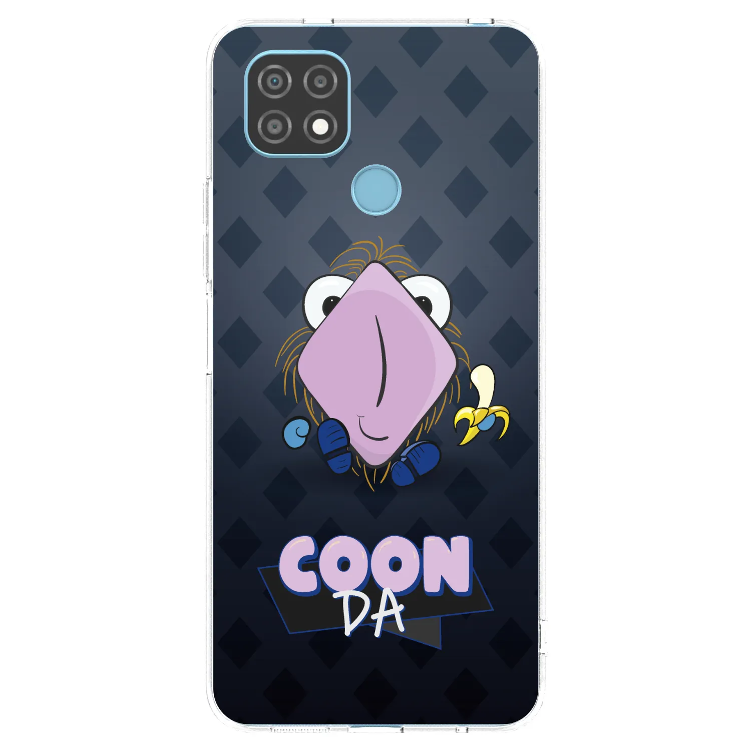 Picasee silikonový průhledný obal pro Realme C21 - COONDA chlupatka - tmavá