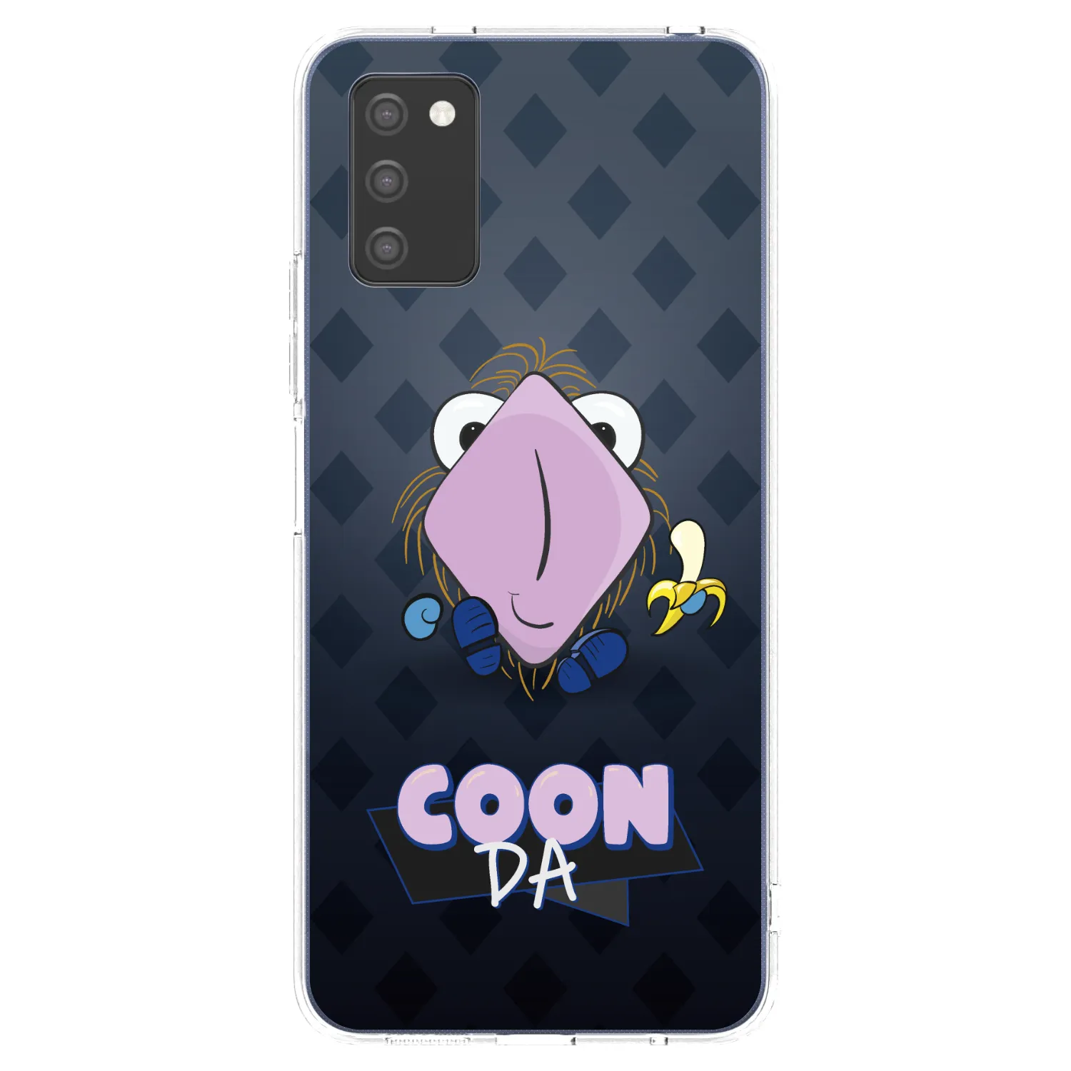 Picasee silikonový průhledný obal pro Samsung Galaxy A03s A037G - COONDA chlupatka - tmavá