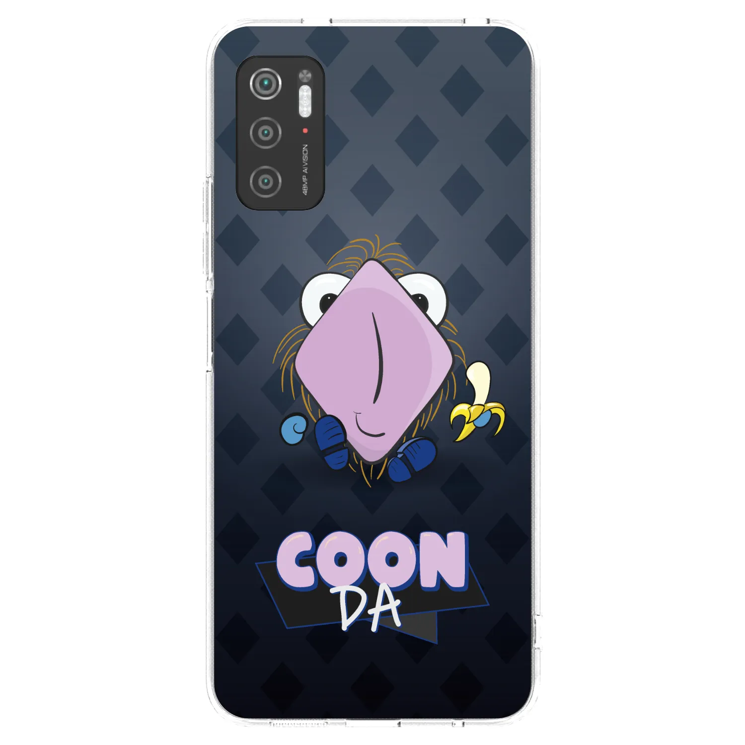 Picasee silikonový průhledný obal pro Xiaomi Poco M3 Pro 5G - COONDA chlupatka - tmavá