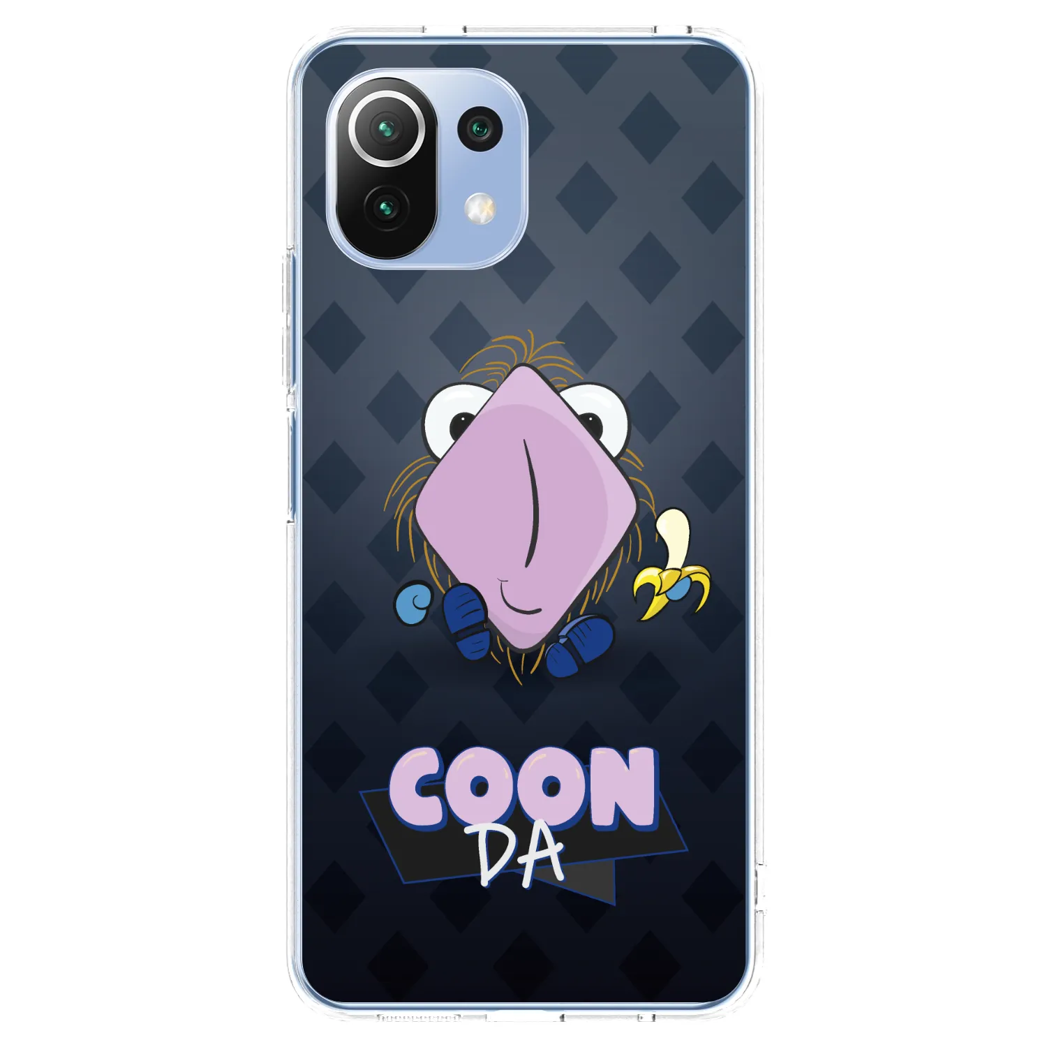 Picasee silikonový průhledný obal pro Xiaomi 11 Lite 5G NE - COONDA chlupatka - tmavá