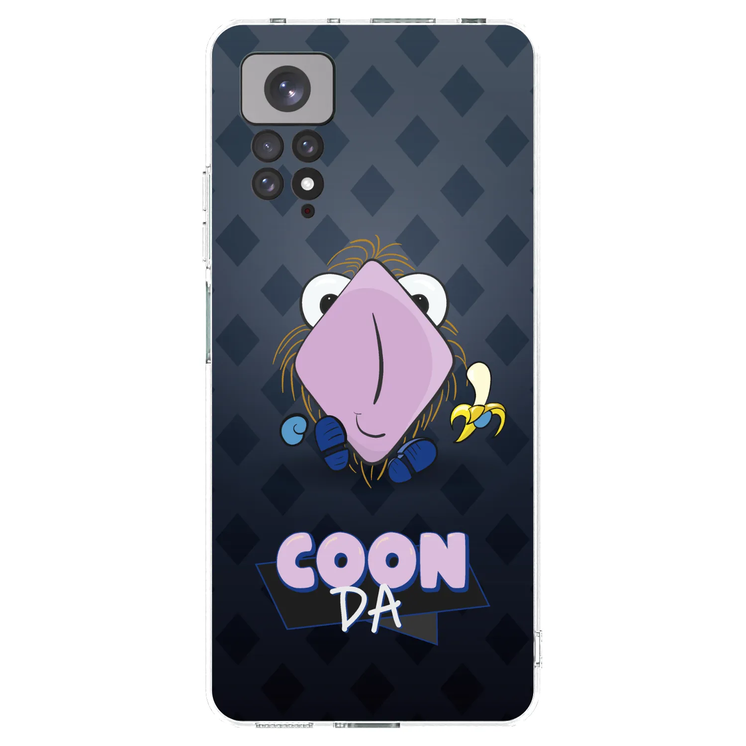 Picasee silikonový průhledný obal pro Xiaomi Redmi Note 11 - COONDA chlupatka - tmavá