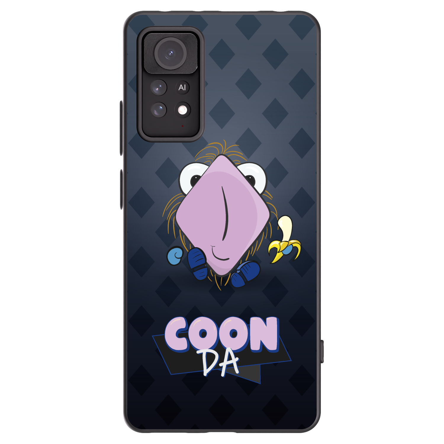 Picasee silikonový černý obal pro Xiaomi Redmi Note 11 Pro - COONDA chlupatka - tmavá