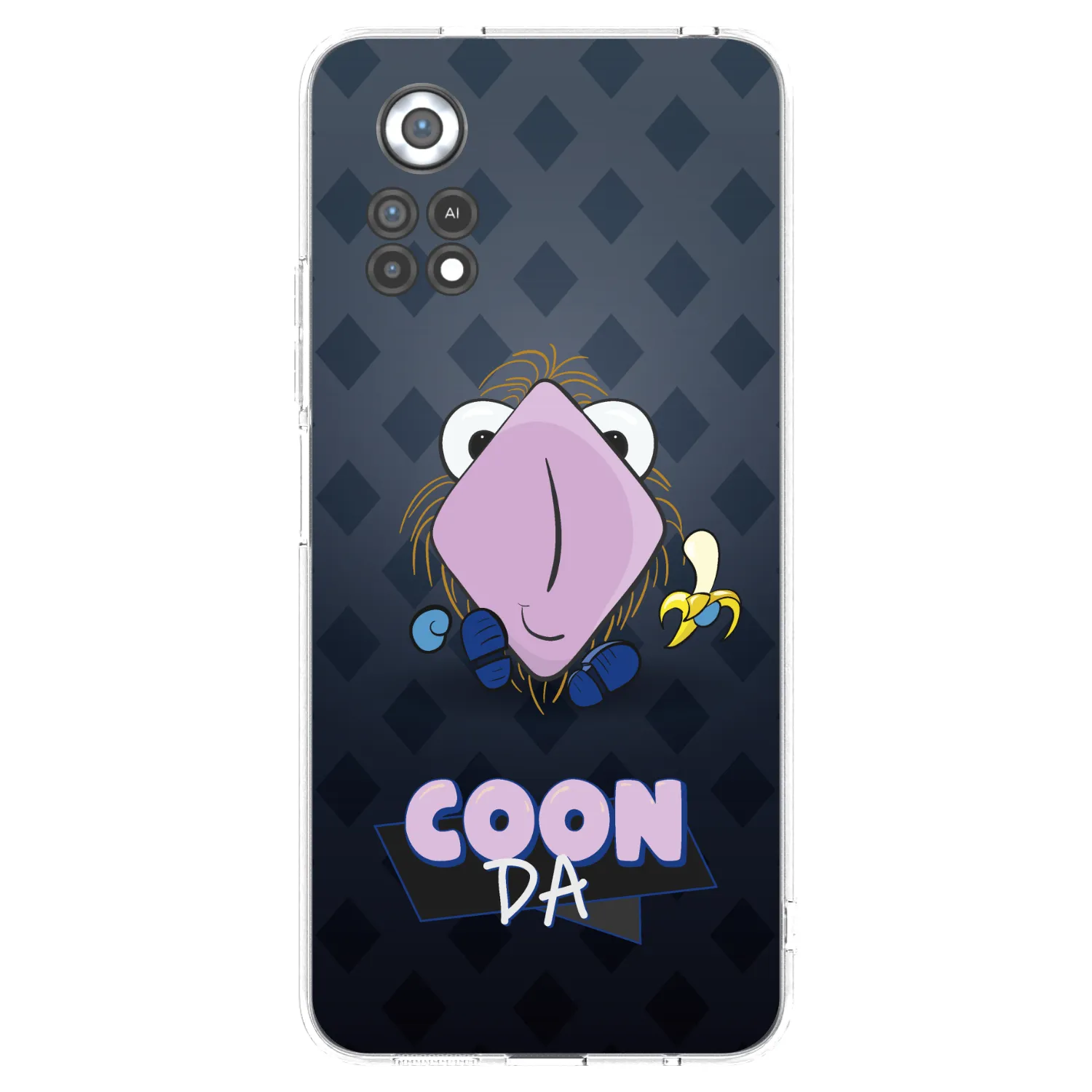 Picasee silikonový průhledný obal pro Xiaomi Poco X4 Pro 5G - COONDA chlupatka - tmavá