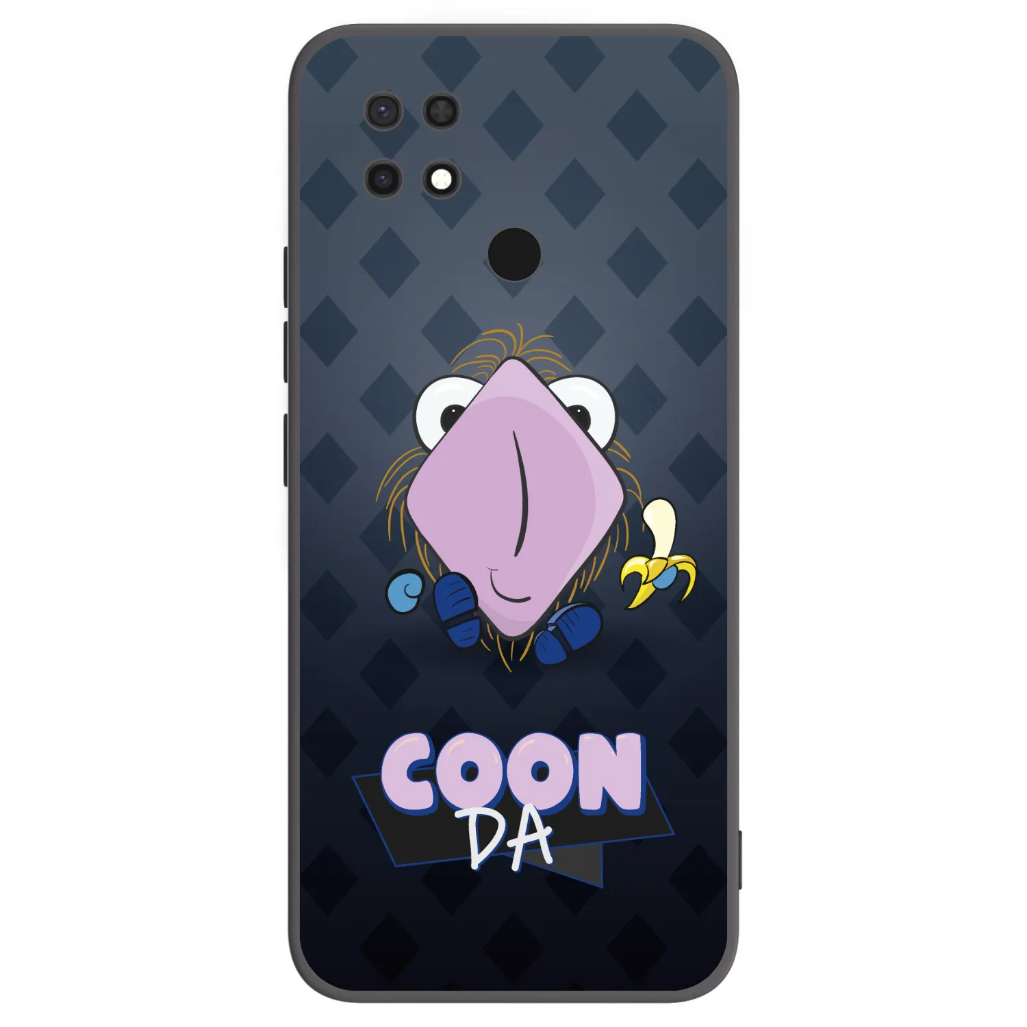 Picasee silikonový černý obal pro Xiaomi Redmi 10C - COONDA chlupatka - tmavá