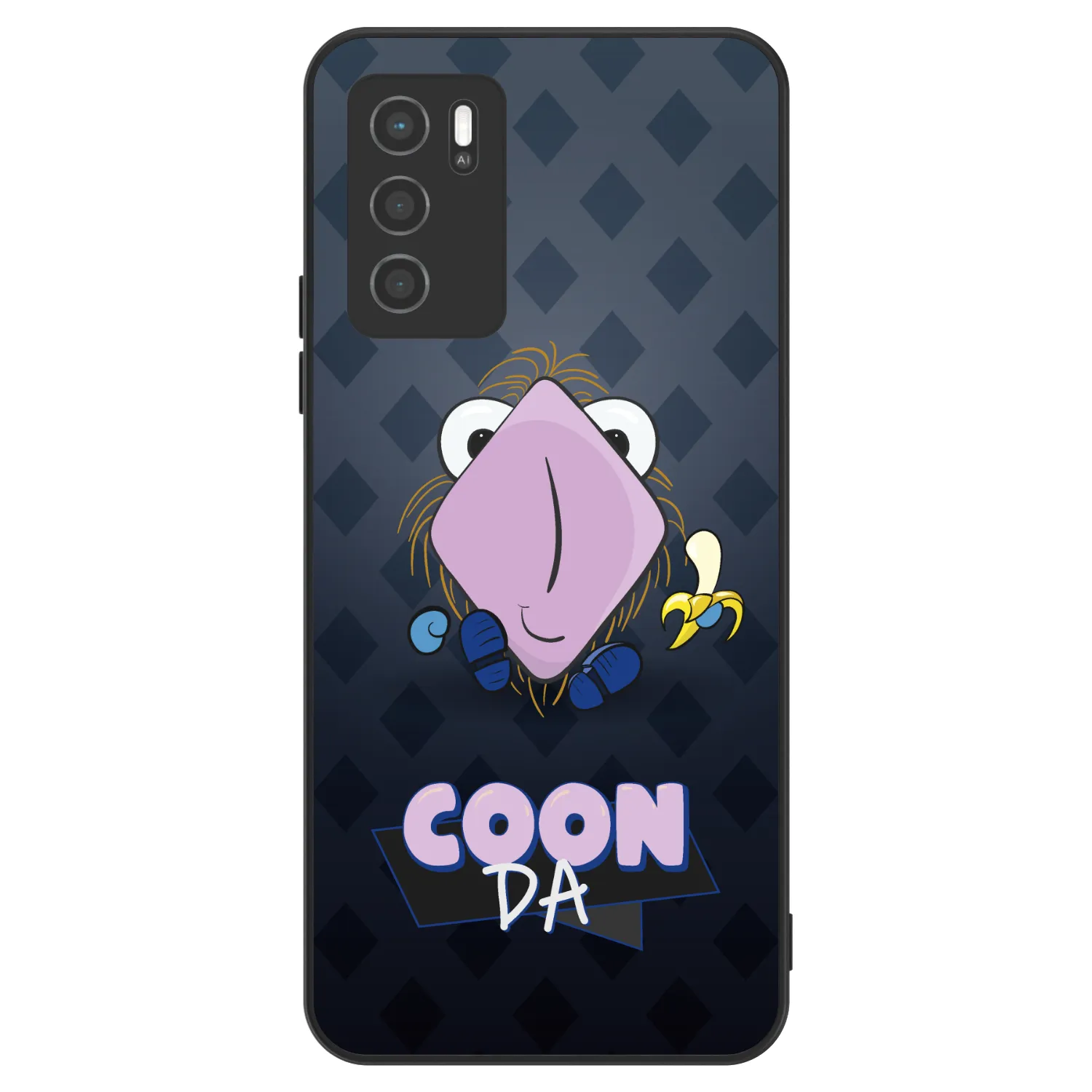 Picasee ULTIMATE CASE pro OPPO A16 - COONDA chlupatka - tmavá