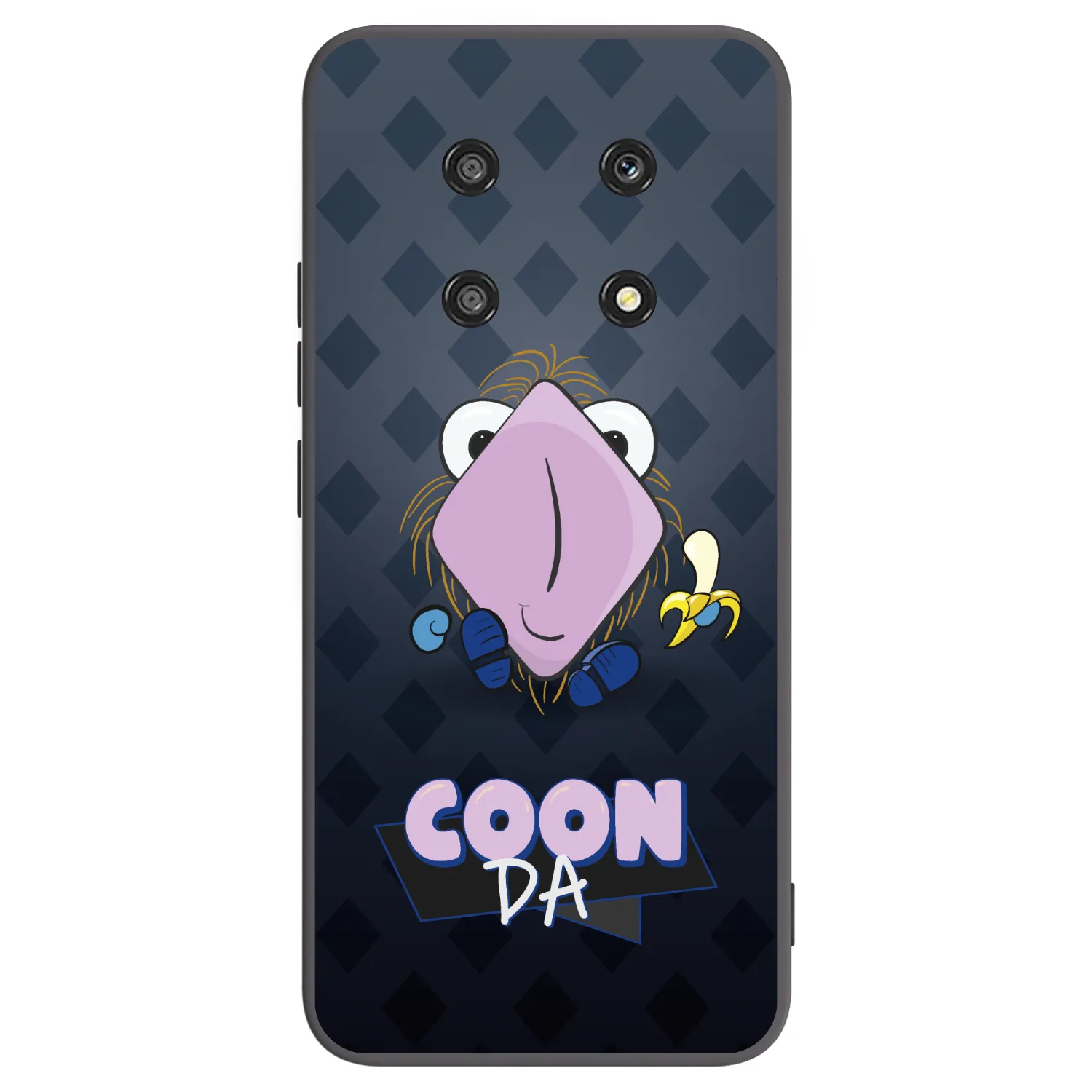 Picasee silikonový černý obal pro Honor Magic4 Lite 5G - COONDA chlupatka - tmavá