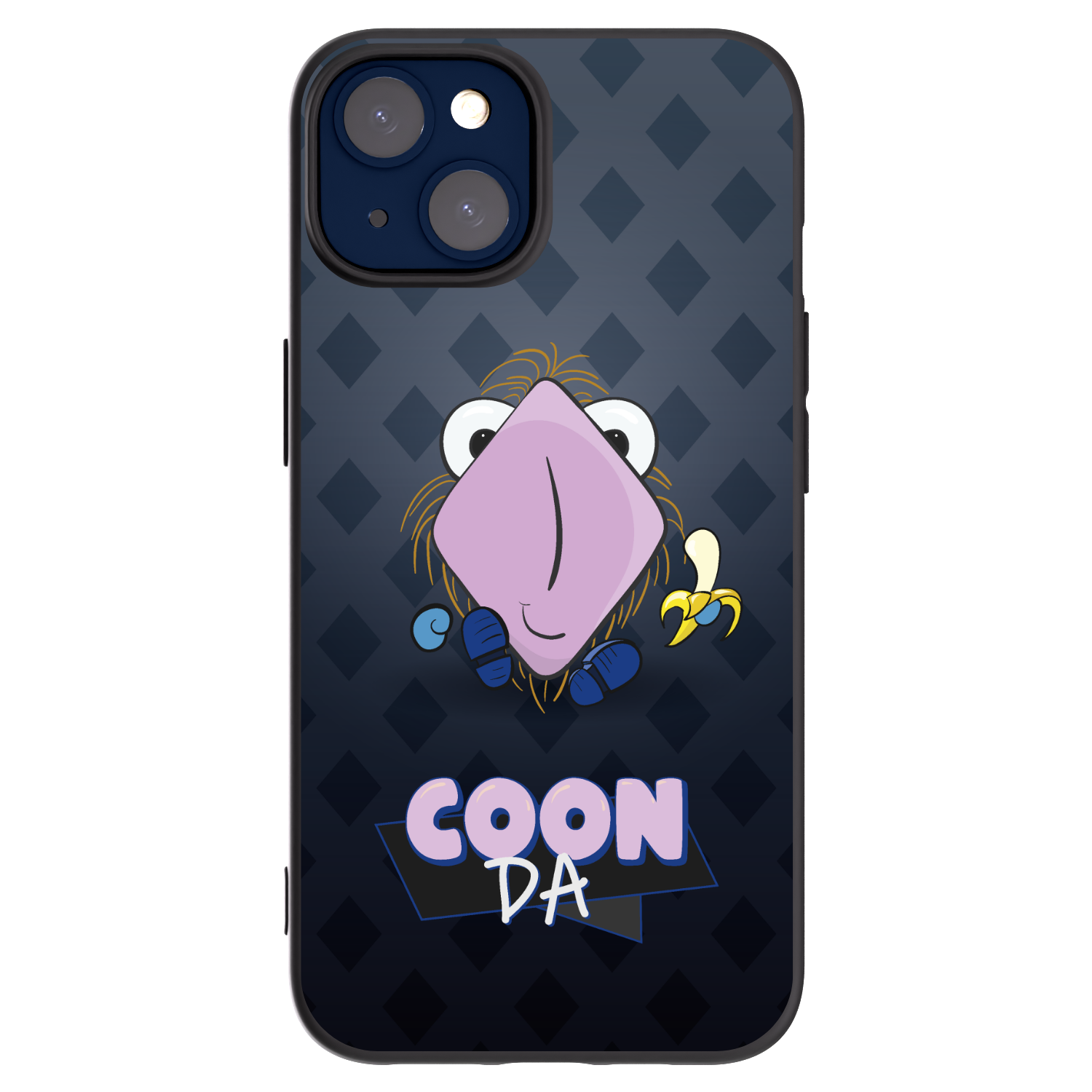 Picasee silikonový černý obal pro Apple iPhone 14 - COONDA chlupatka - tmavá