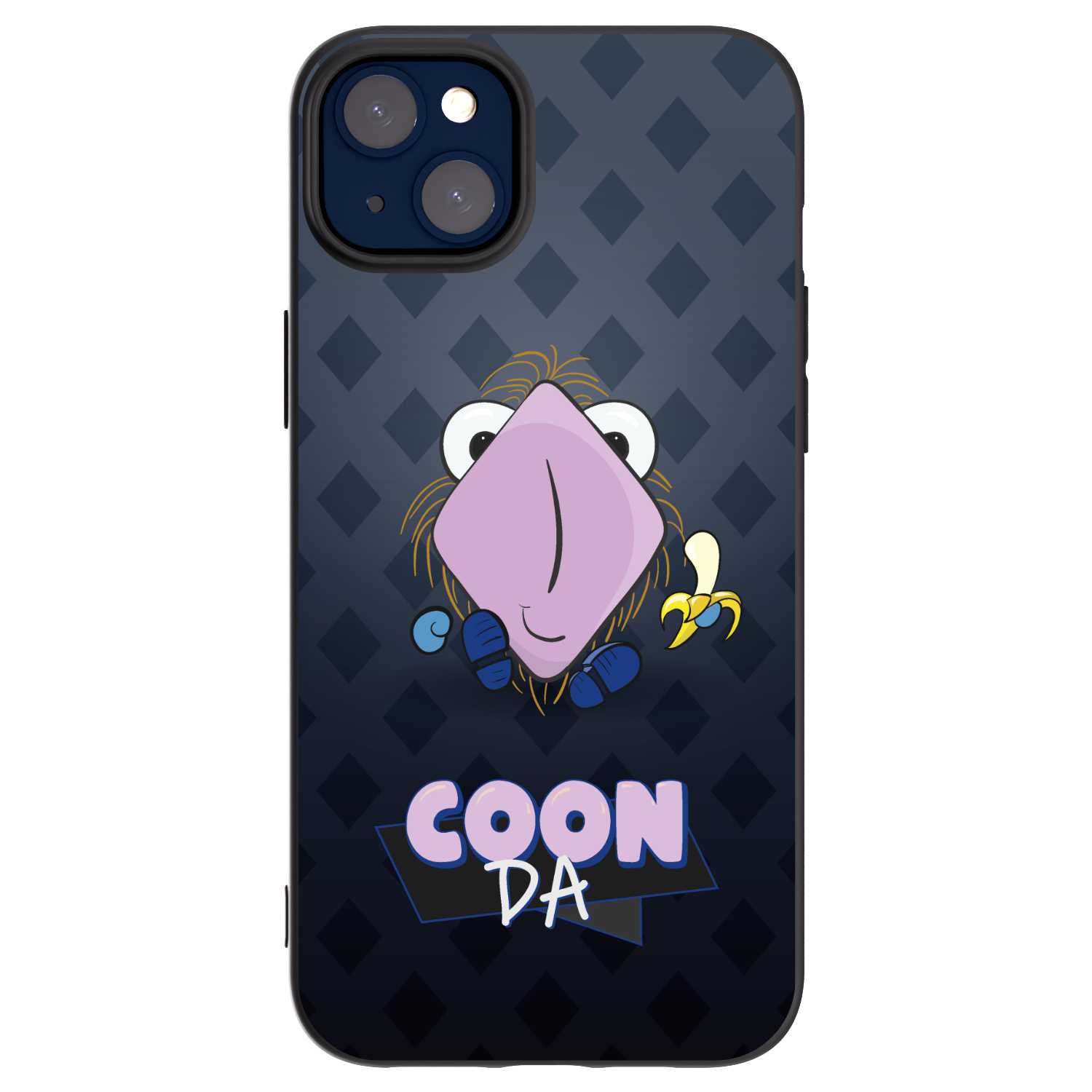 Picasee silikonový černý obal pro Apple iPhone 14 Plus - COONDA chlupatka - tmavá