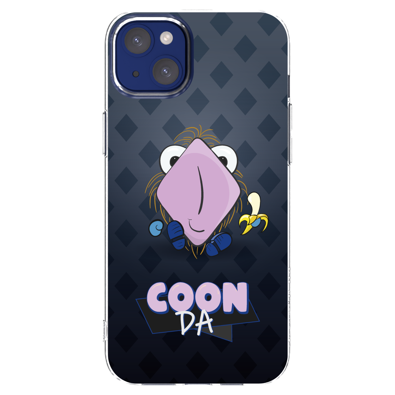 Picasee silikonový průhledný obal pro Apple iPhone 14 Plus - COONDA chlupatka - tmavá