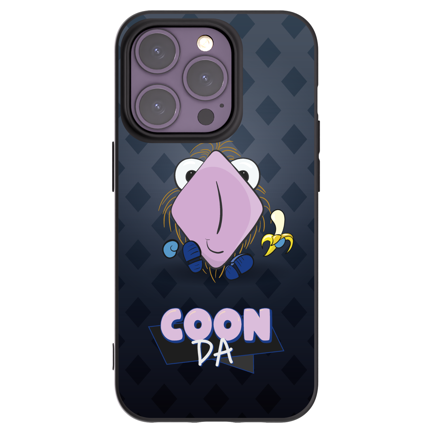 Picasee silikonový černý obal pro Apple iPhone 14 Pro - COONDA chlupatka - tmavá