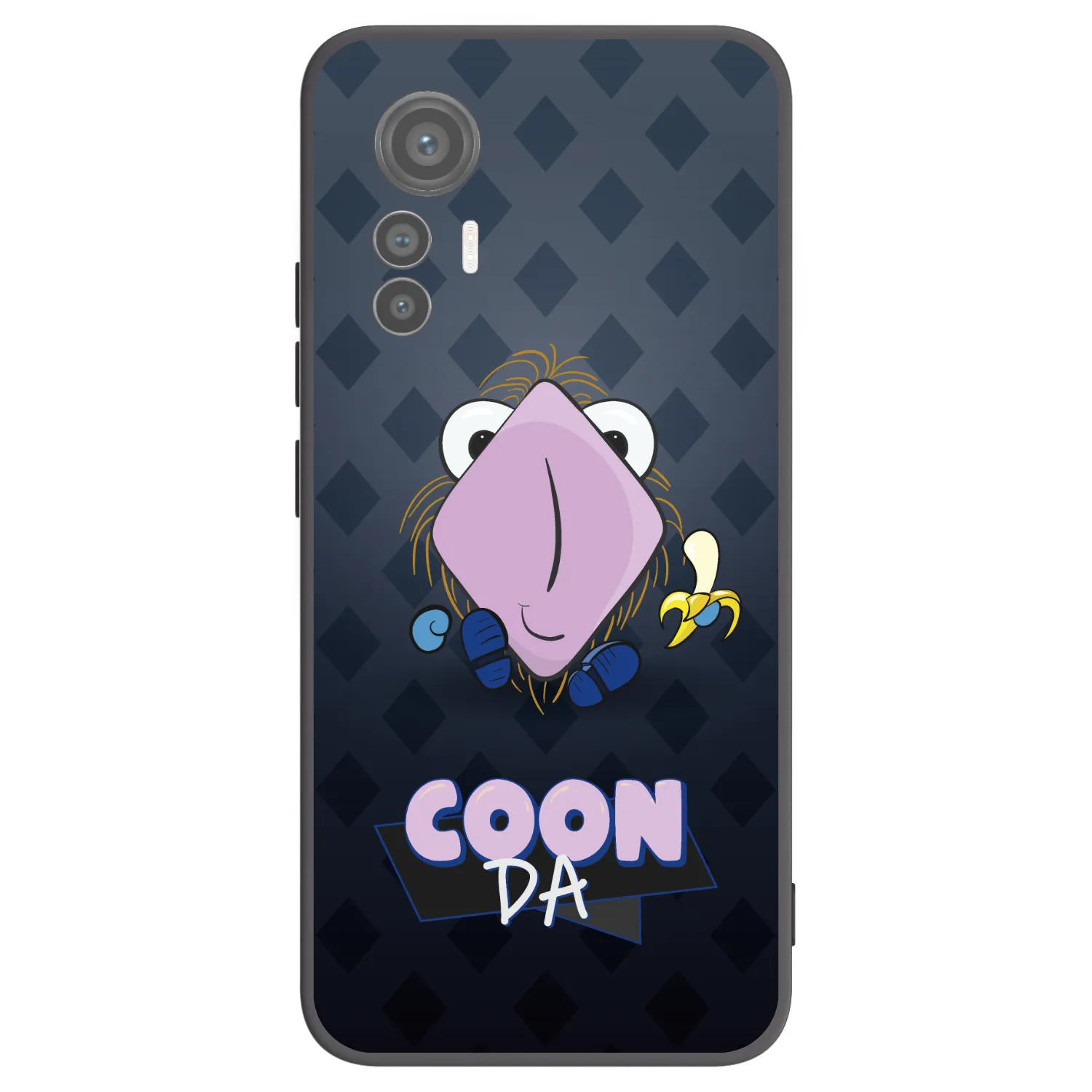 Picasee silikonový černý obal pro Xiaomi 12 Lite - COONDA chlupatka - tmavá