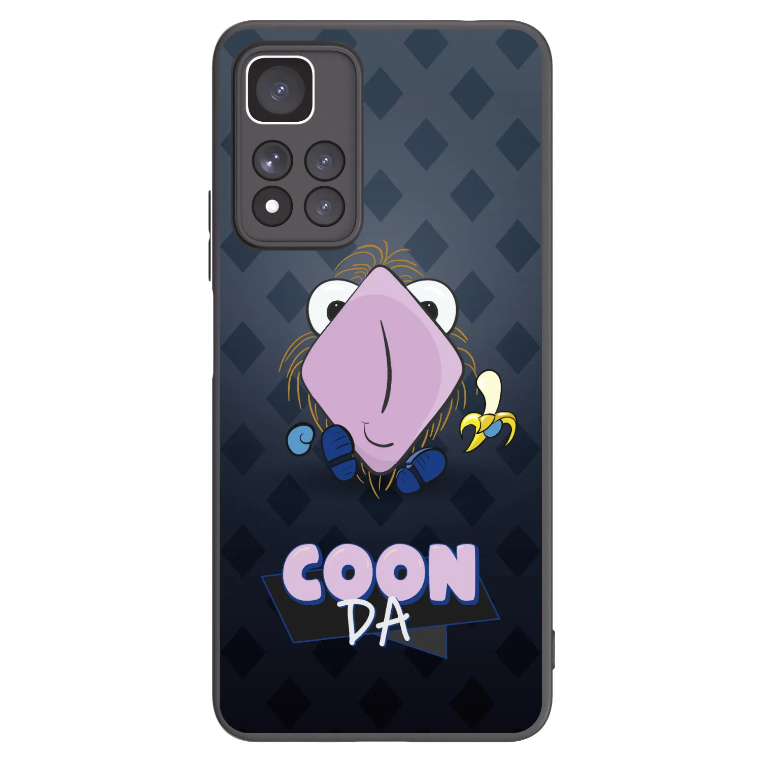 Picasee silikonový černý obal pro Xiaomi Redmi Note 11 Pro+ 5G - COONDA chlupatka - tmavá