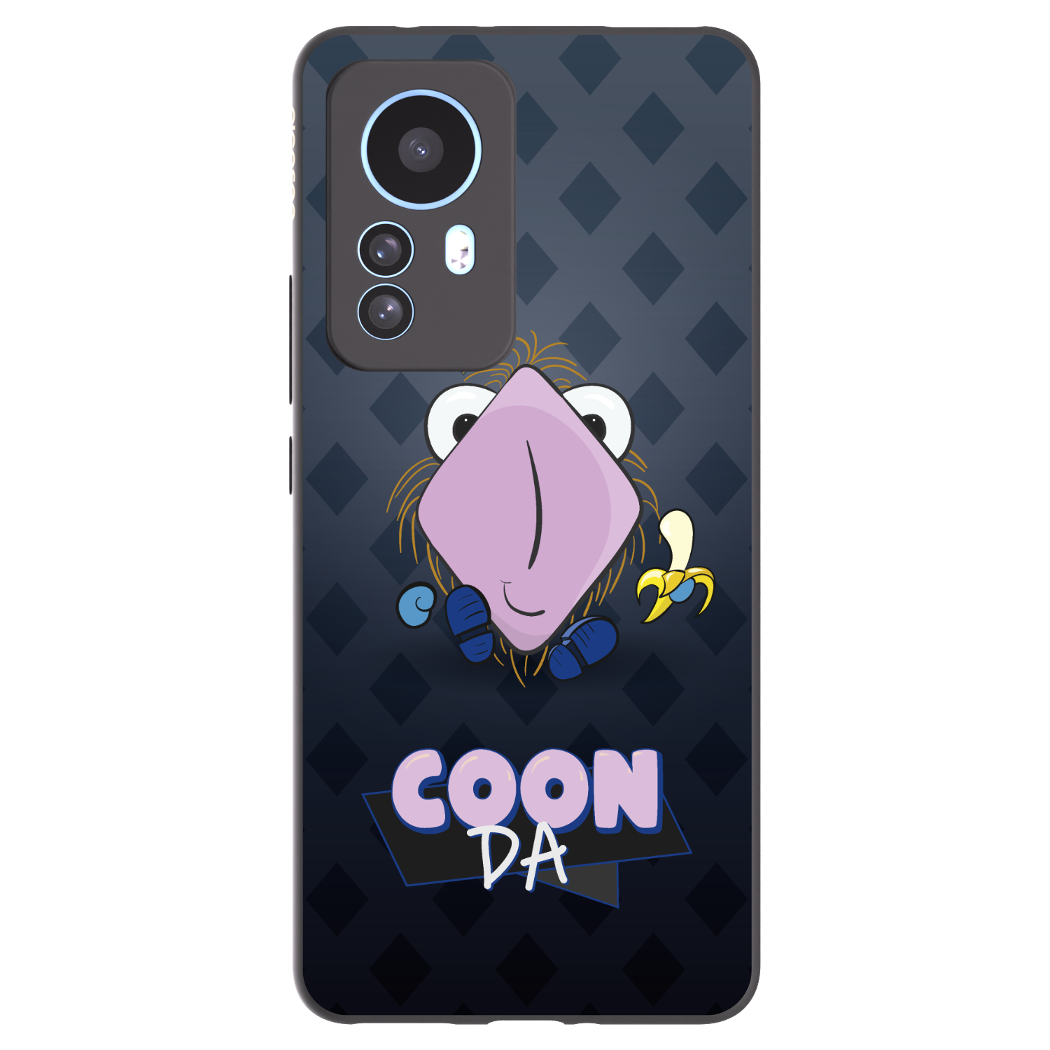 Picasee silikonový černý obal pro Xiaomi 12T - COONDA chlupatka - tmavá