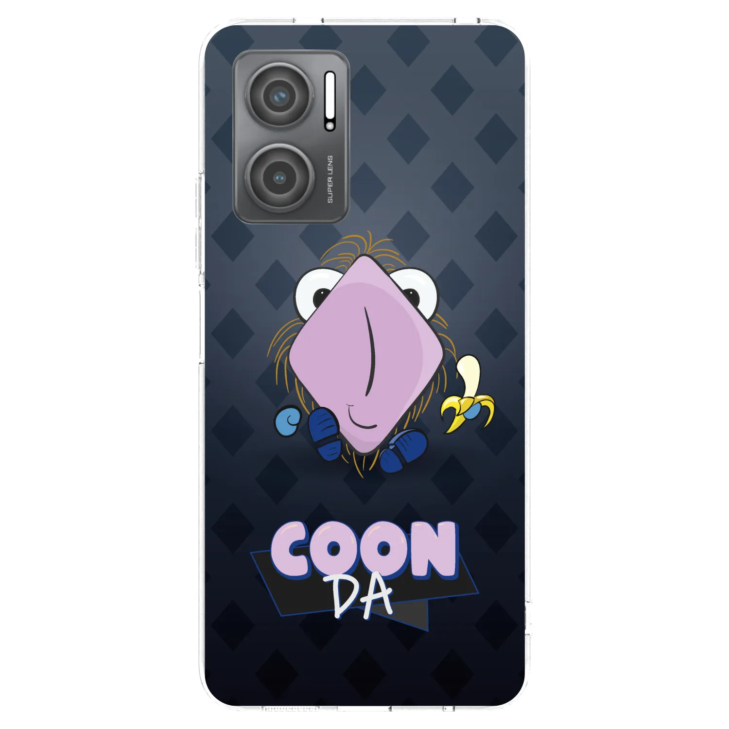 Picasee silikonový průhledný obal pro Xiaomi Redmi 10 5G - COONDA chlupatka - tmavá