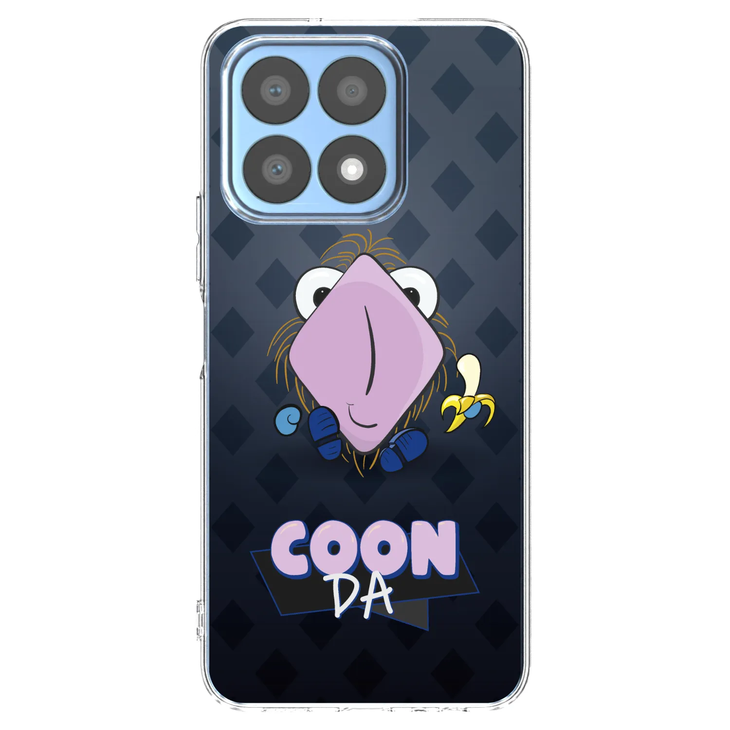 Picasee silikonový průhledný obal pro Honor X8a - COONDA chlupatka - tmavá