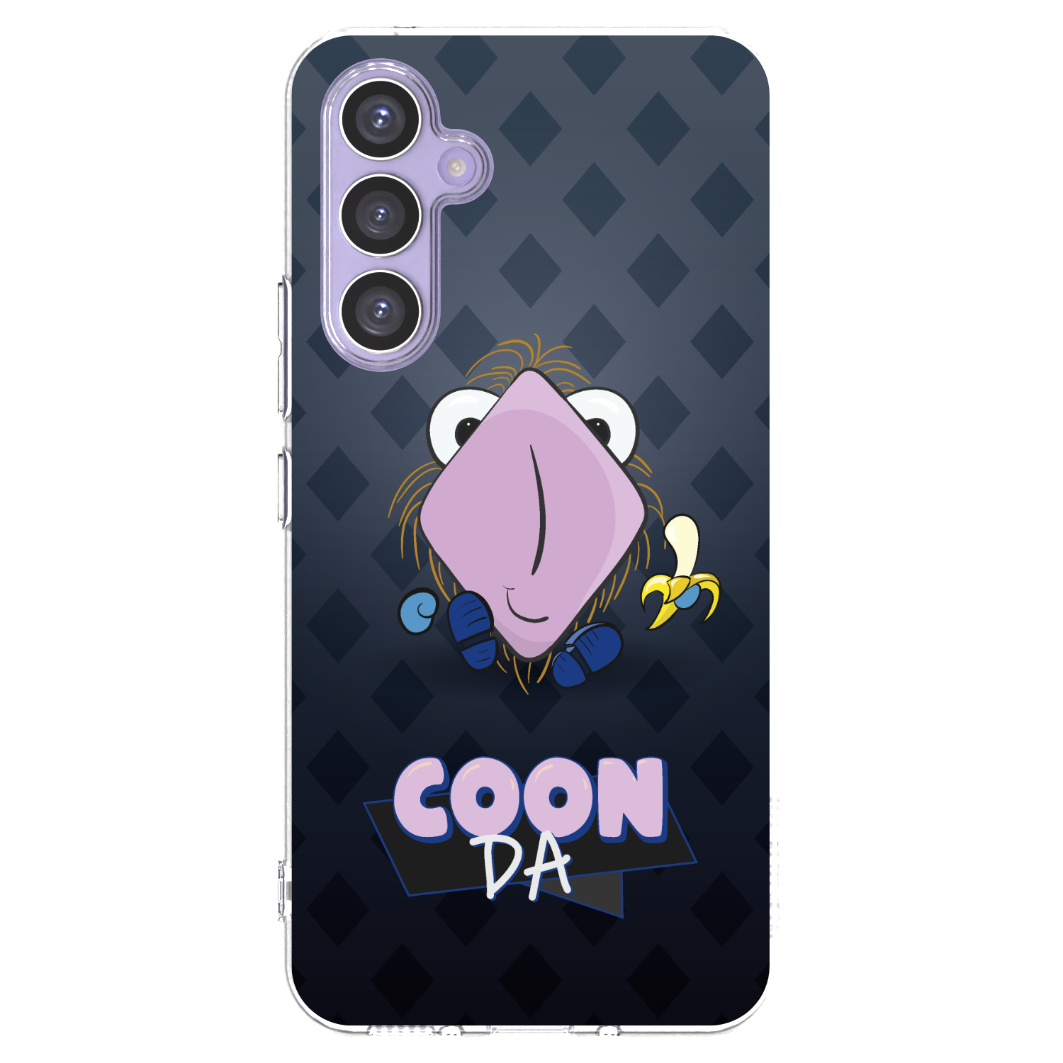 Picasee silikonový průhledný obal pro Samsung Galaxy A54 5G A546B - COONDA chlupatka - tmavá