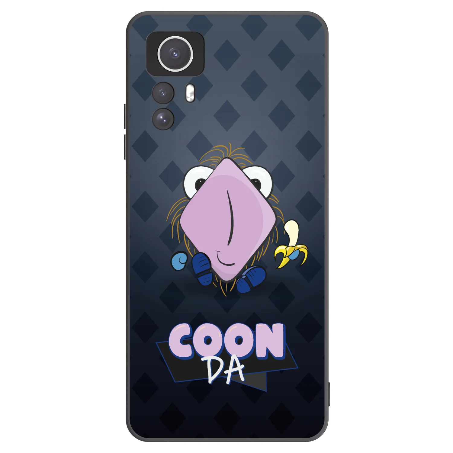 Picasee silikonový černý obal pro Xiaomi Redmi Note 12S - COONDA chlupatka - tmavá