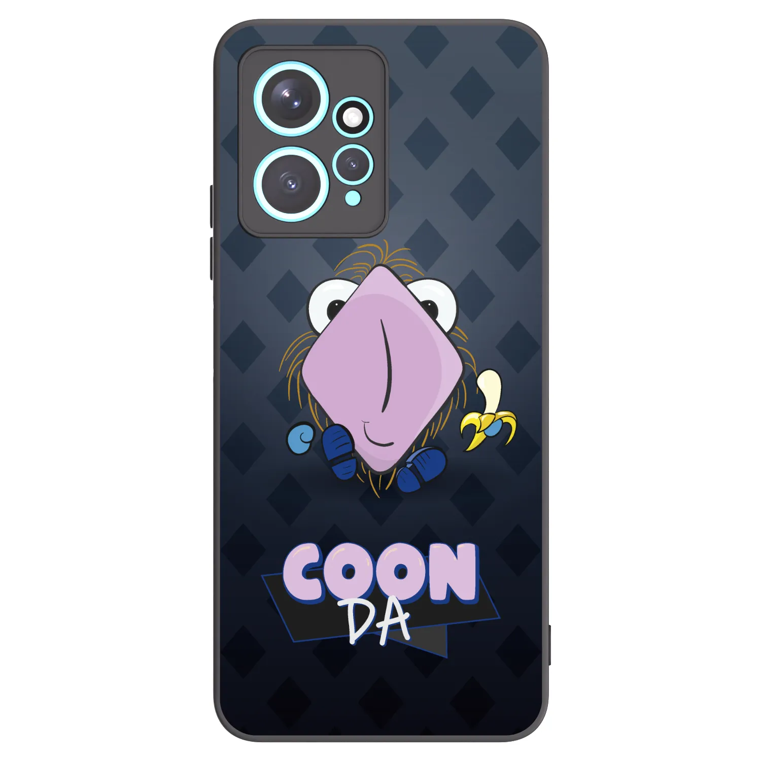 Picasee silikonový černý obal pro Xiaomi Redmi Note 12 4G - COONDA chlupatka - tmavá