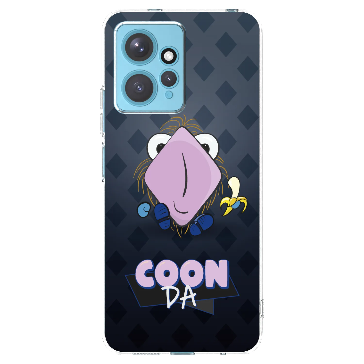 Picasee silikonový průhledný obal pro Xiaomi Redmi Note 12 4G - COONDA chlupatka - tmavá