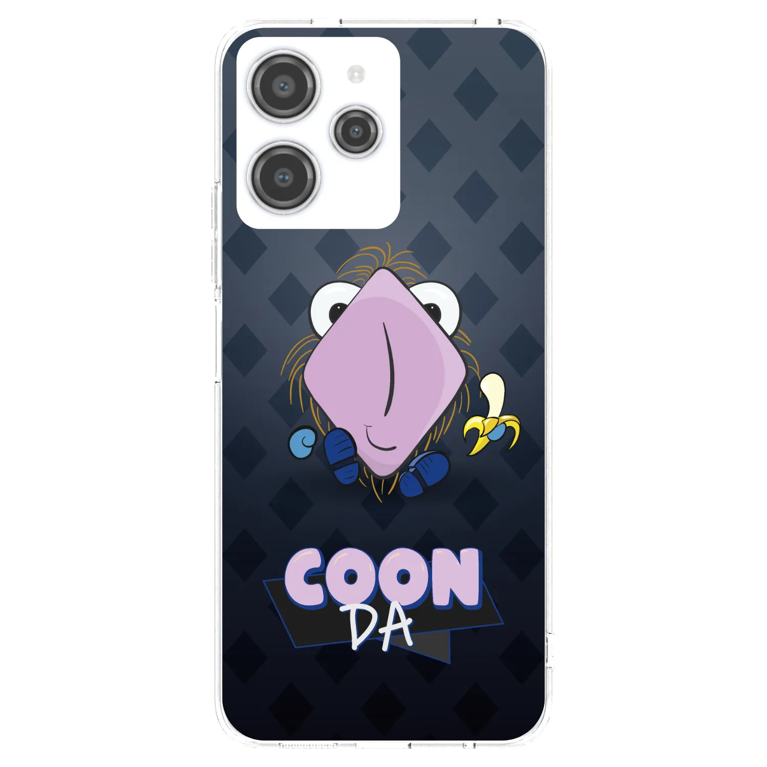Picasee silikonový průhledný obal pro Xiaomi Redmi 12 4G - COONDA chlupatka - tmavá