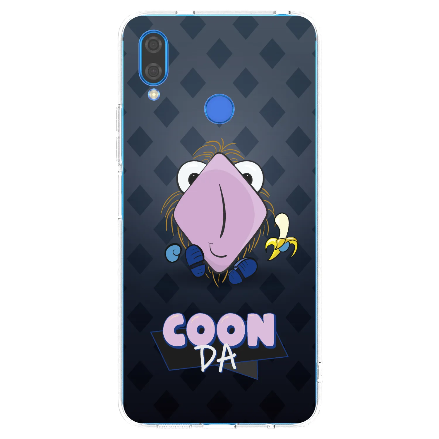 Picasee silikonový průhledný obal pro Huawei Nova 3i - COONDA chlupatka - tmavá