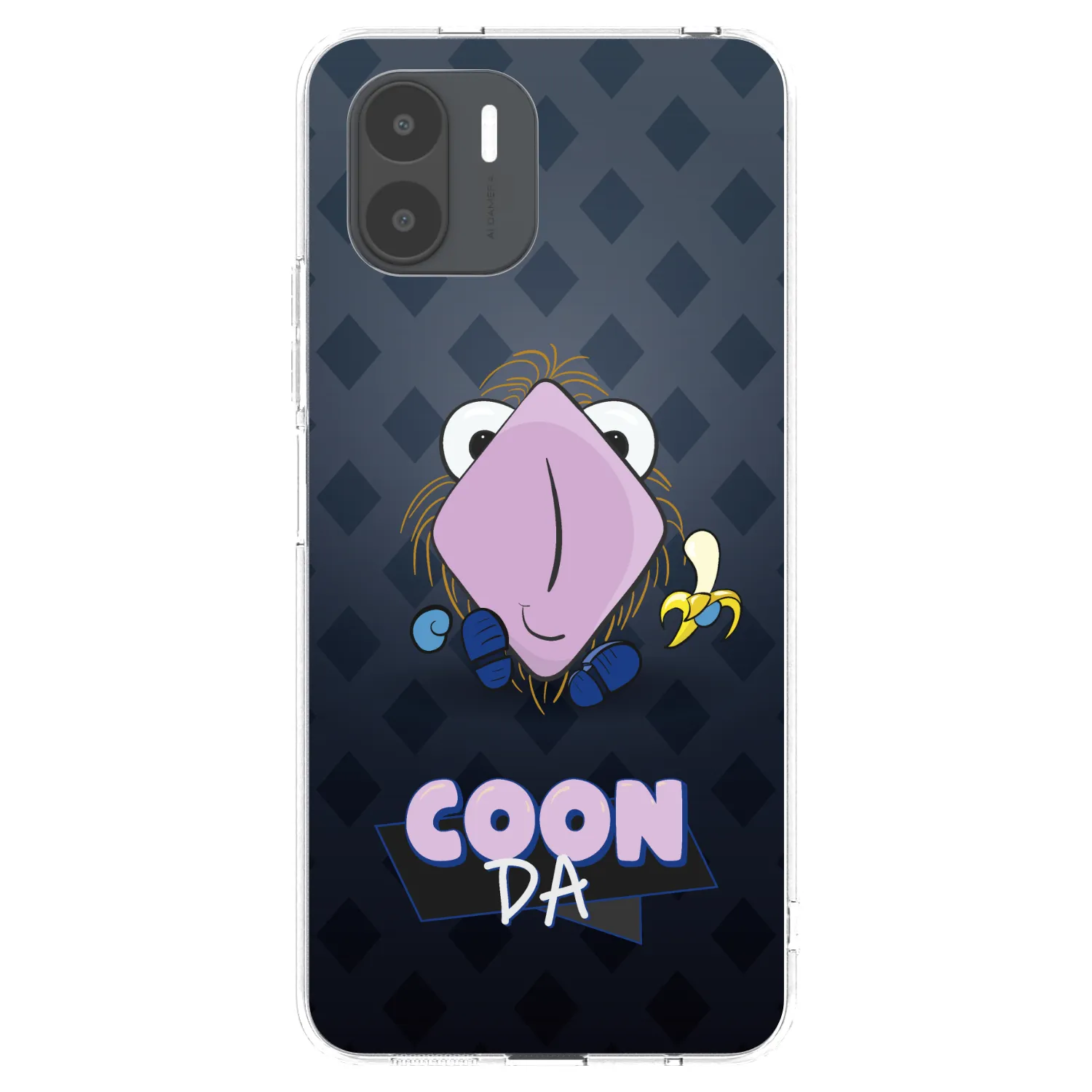 Picasee silikonový průhledný obal pro Xiaomi Redmi A2 - COONDA chlupatka - tmavá