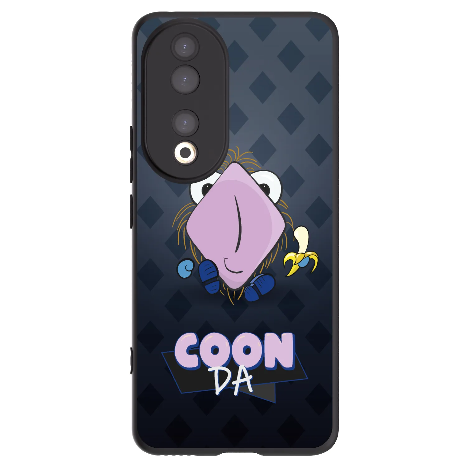 Picasee silikonový černý obal pro Honor 90 5G - COONDA chlupatka - tmavá