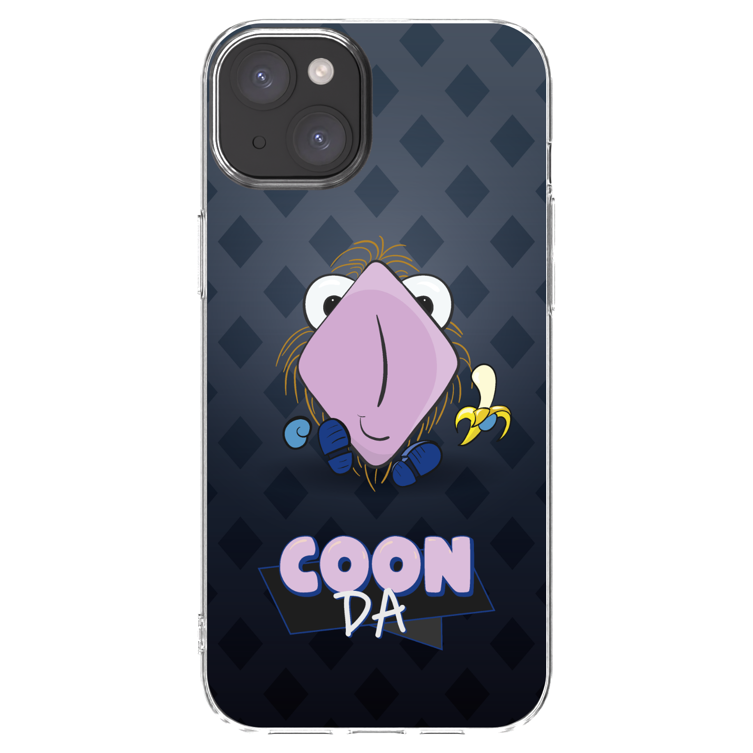 Picasee silikonový průhledný obal pro Apple iPhone 15 Plus - COONDA chlupatka - tmavá