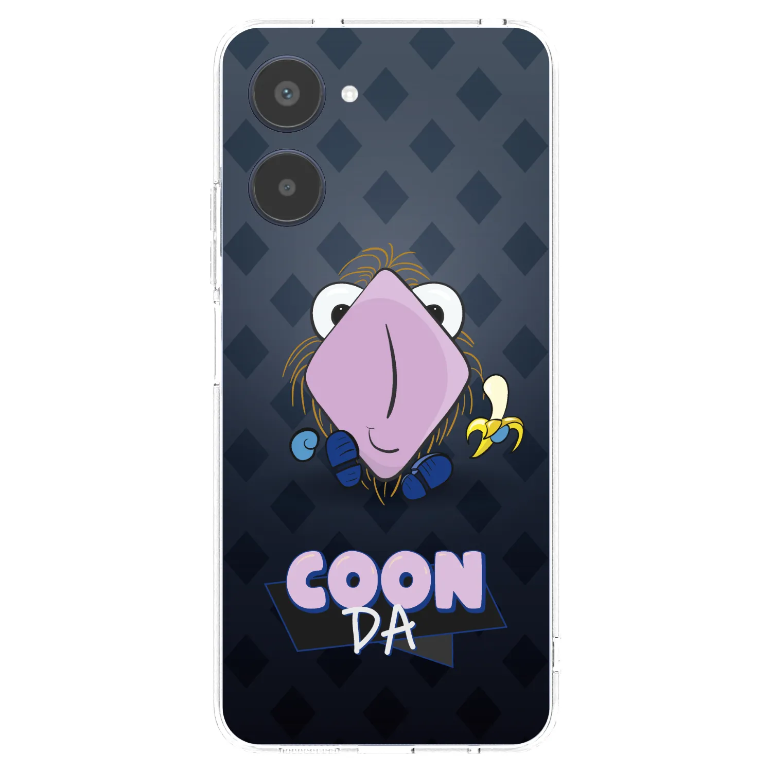 Picasee silikonový průhledný obal pro Realme 10 4G - COONDA chlupatka - tmavá